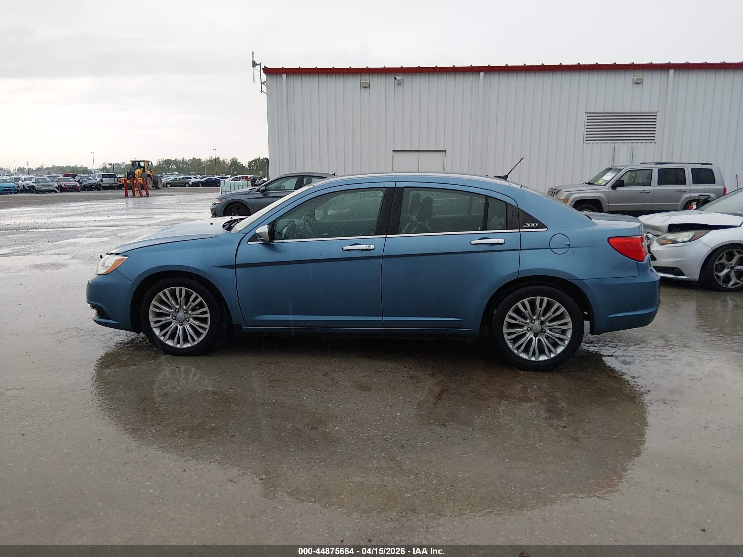 2011 Chrysler 200 Limited Blue vin: 1C3BC2FG1BN619345