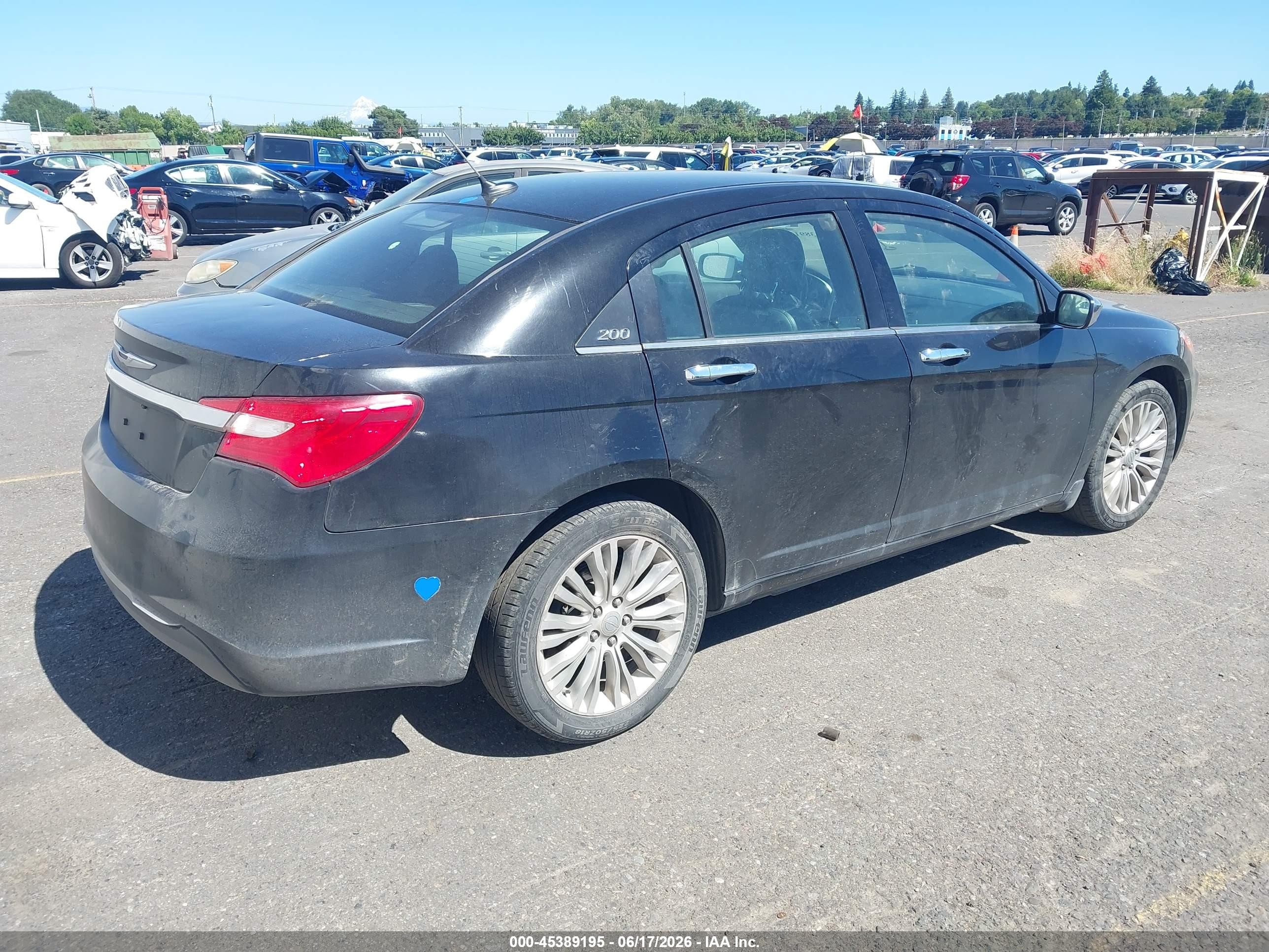 2011 Chrysler 200 Limited Black vin: 1C3BC2FG3BN581679