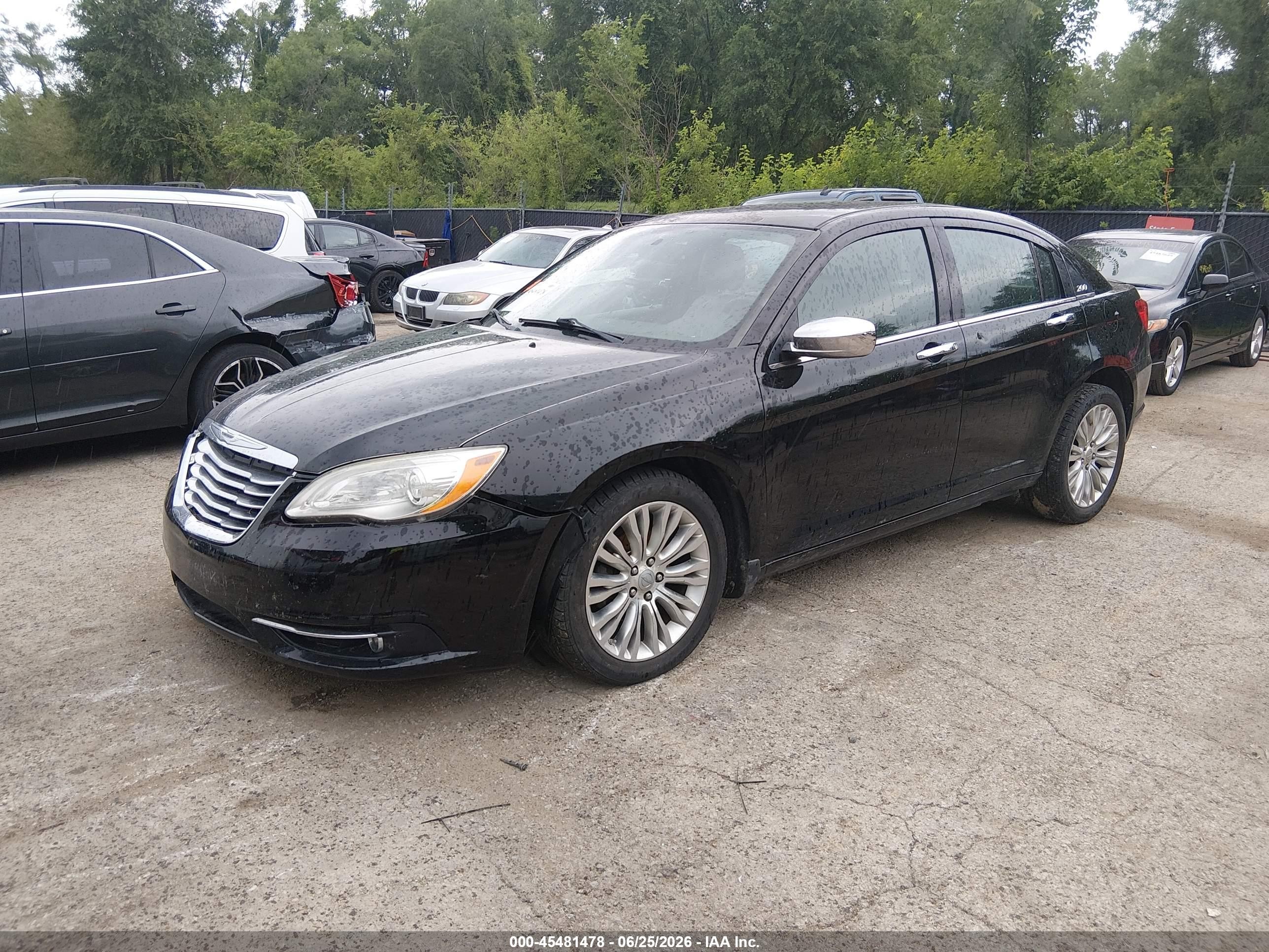 2011 Chrysler 200 Limited Black vin: 1C3BC2FG3BN599356