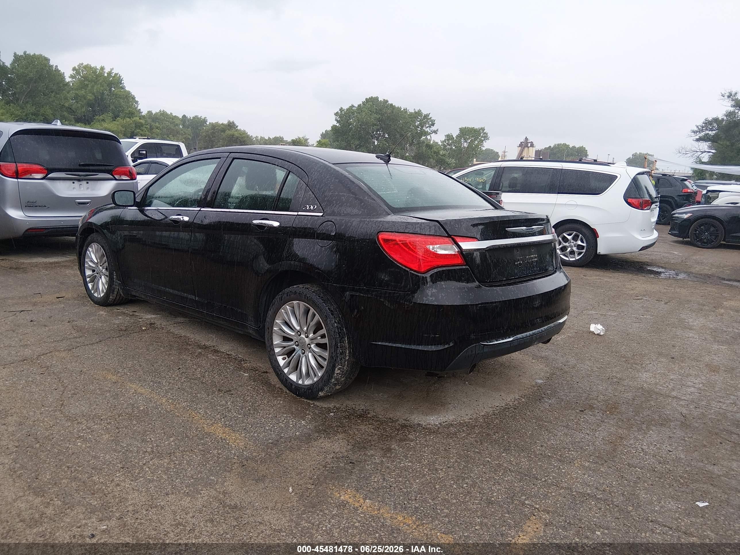 2011 Chrysler 200 Limited Black vin: 1C3BC2FG3BN599356