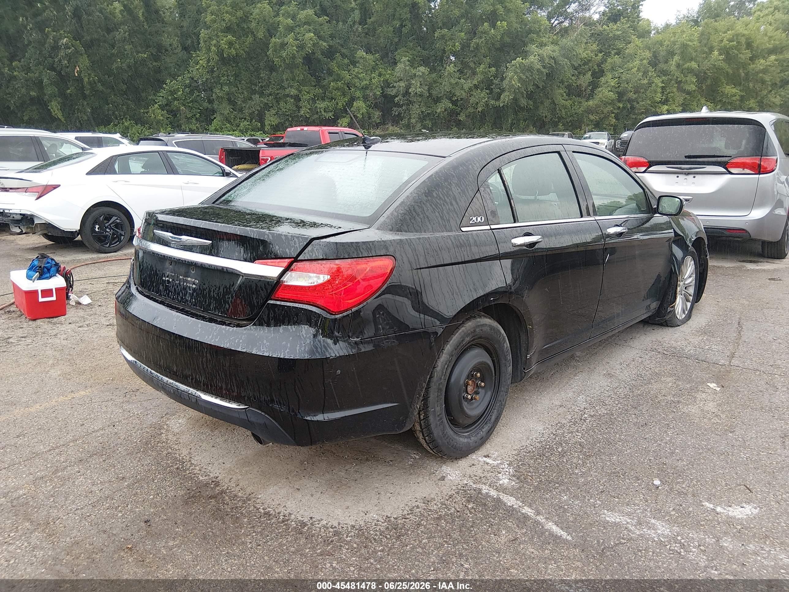 2011 Chrysler 200 Limited Black vin: 1C3BC2FG3BN599356