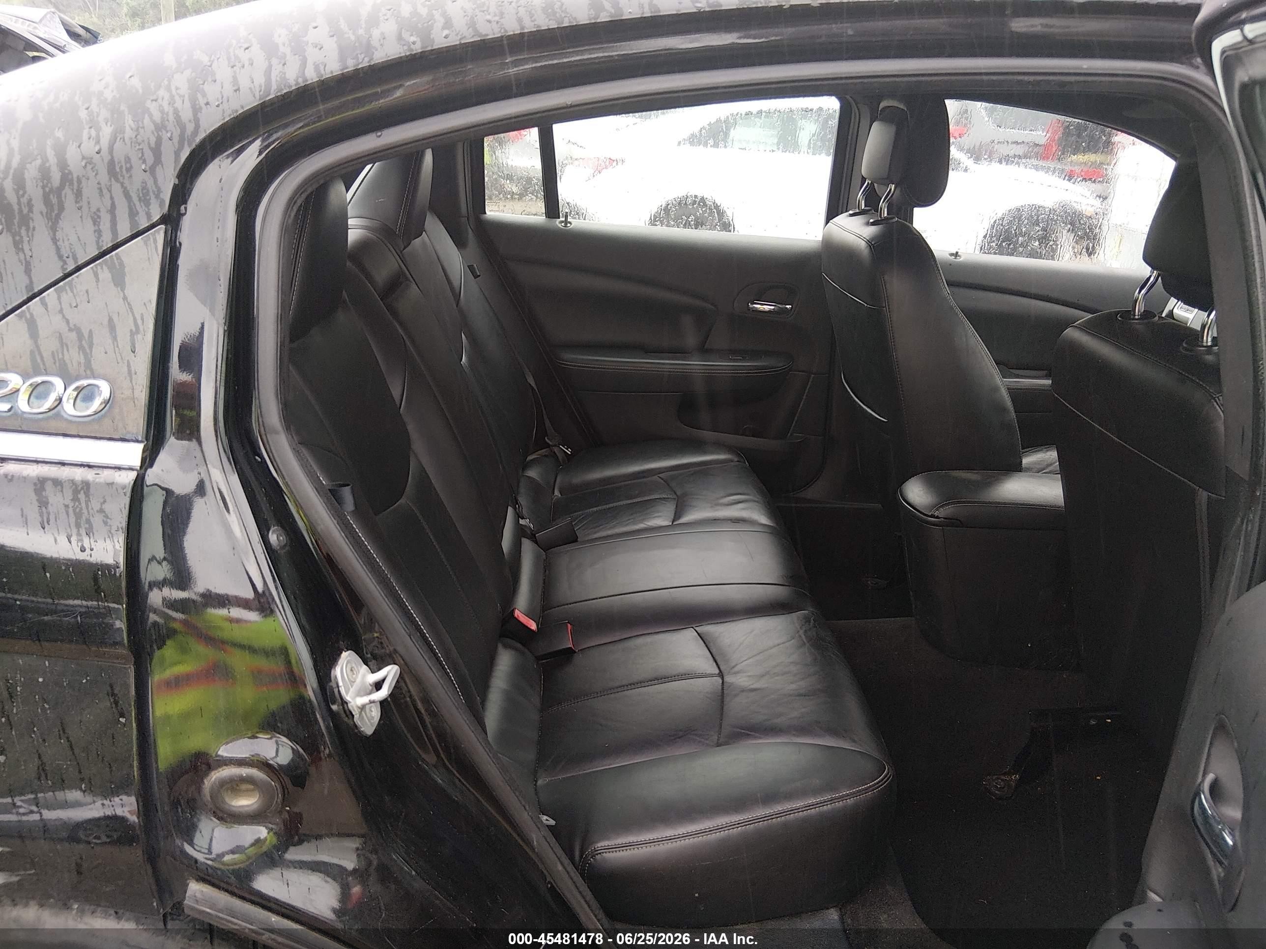 2011 Chrysler 200 Limited Black vin: 1C3BC2FG3BN599356