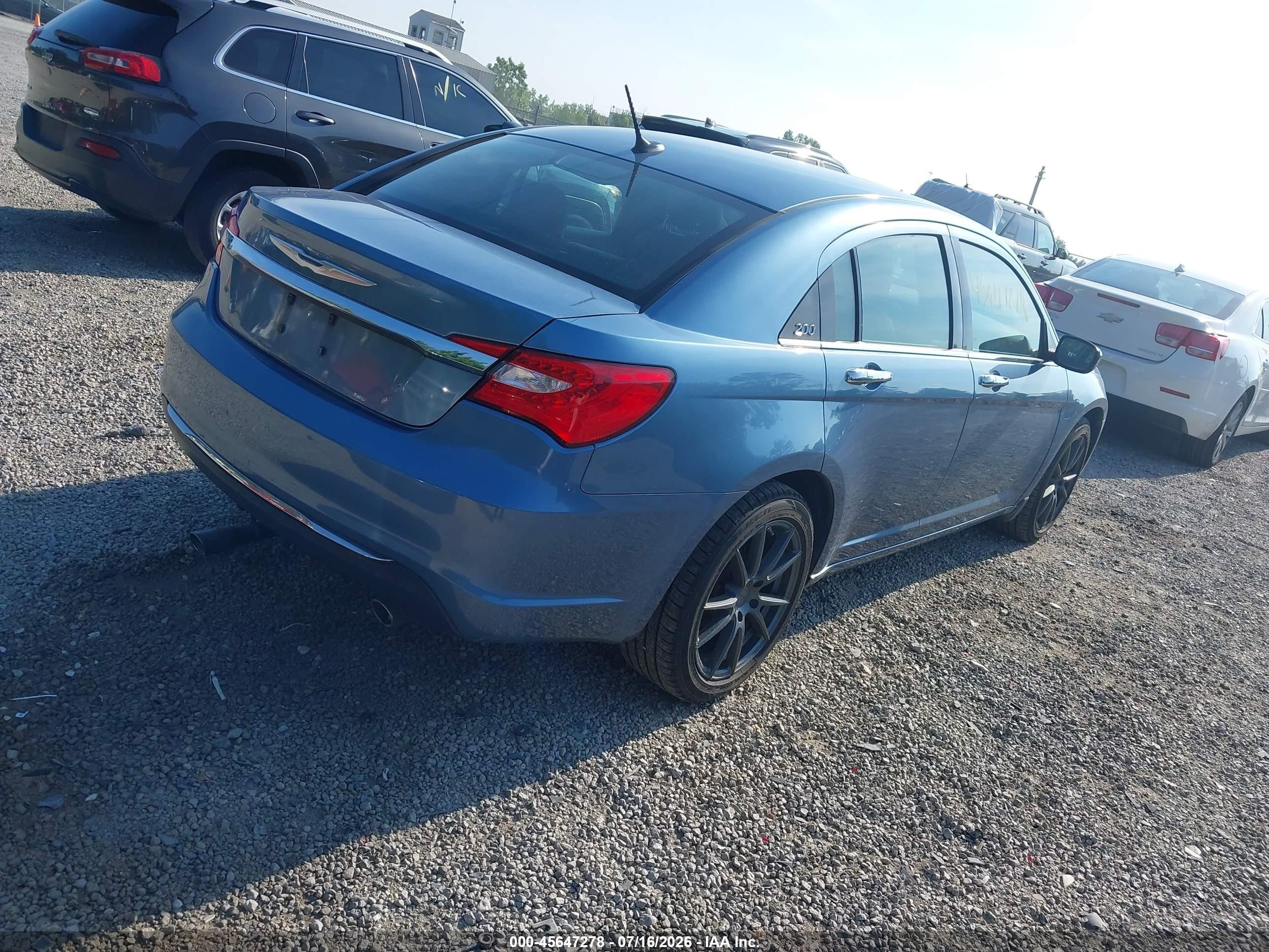 2011 Chrysler 200 Limited Синий vin: 1C3BC2FG7BN571754
