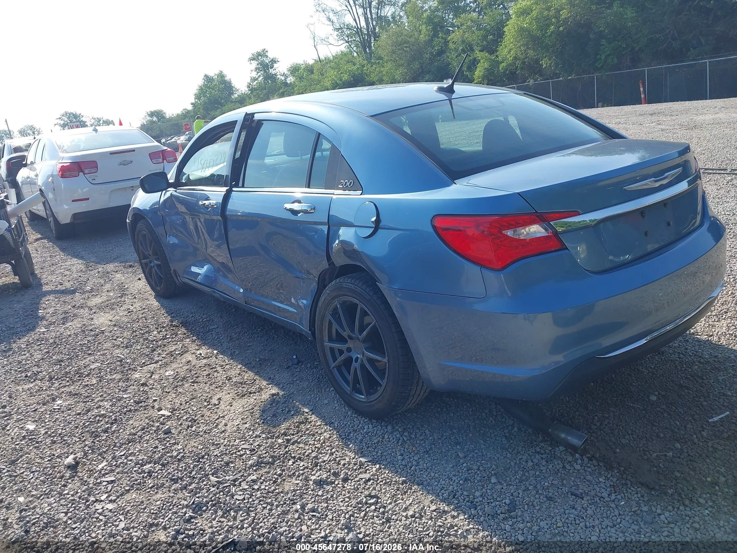 2011 Chrysler 200 Limited Синий vin: 1C3BC2FG7BN571754