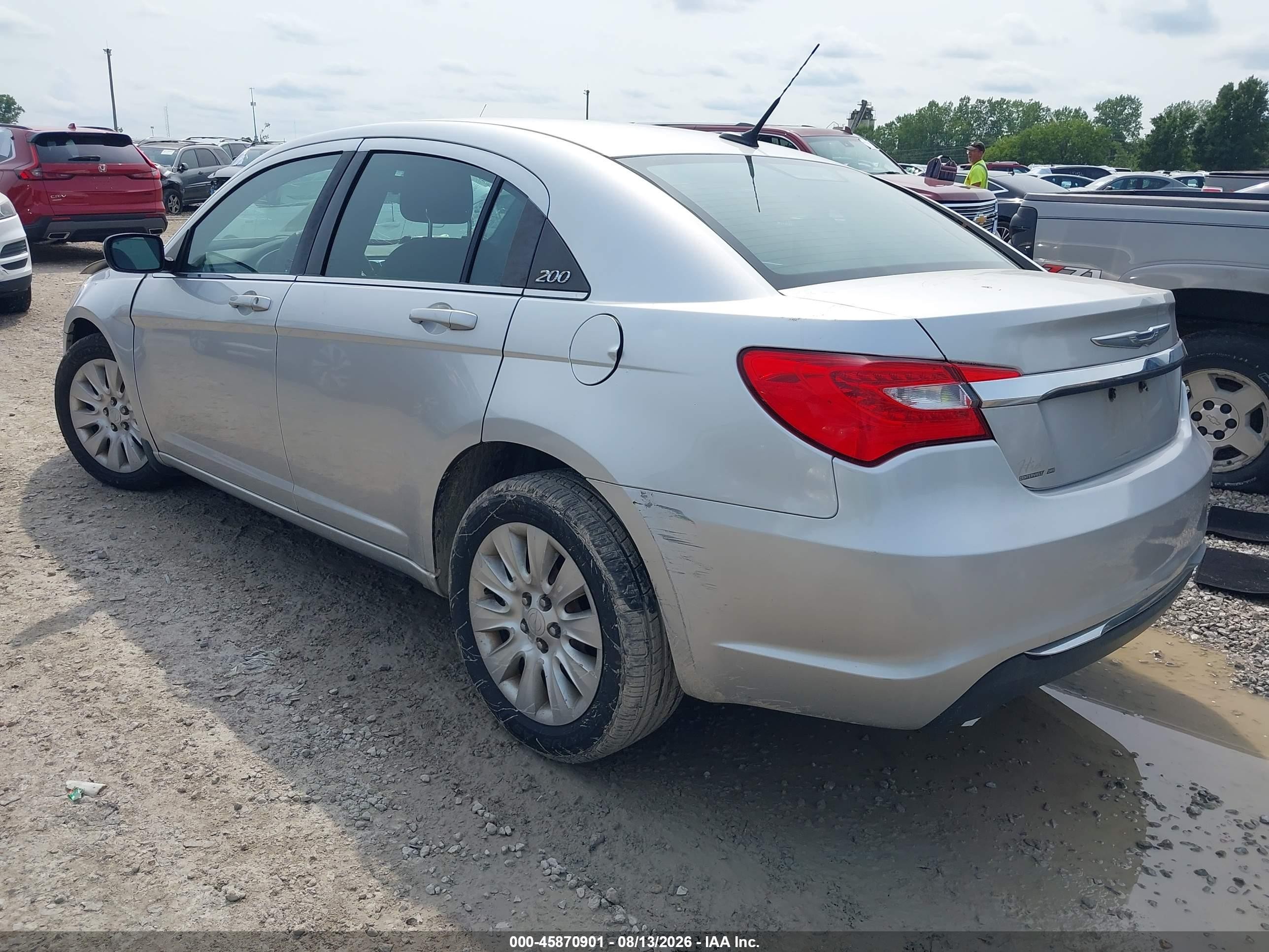 2011 Chrysler 200 Lx Silver vin: 1C3BC4FB0BN550972