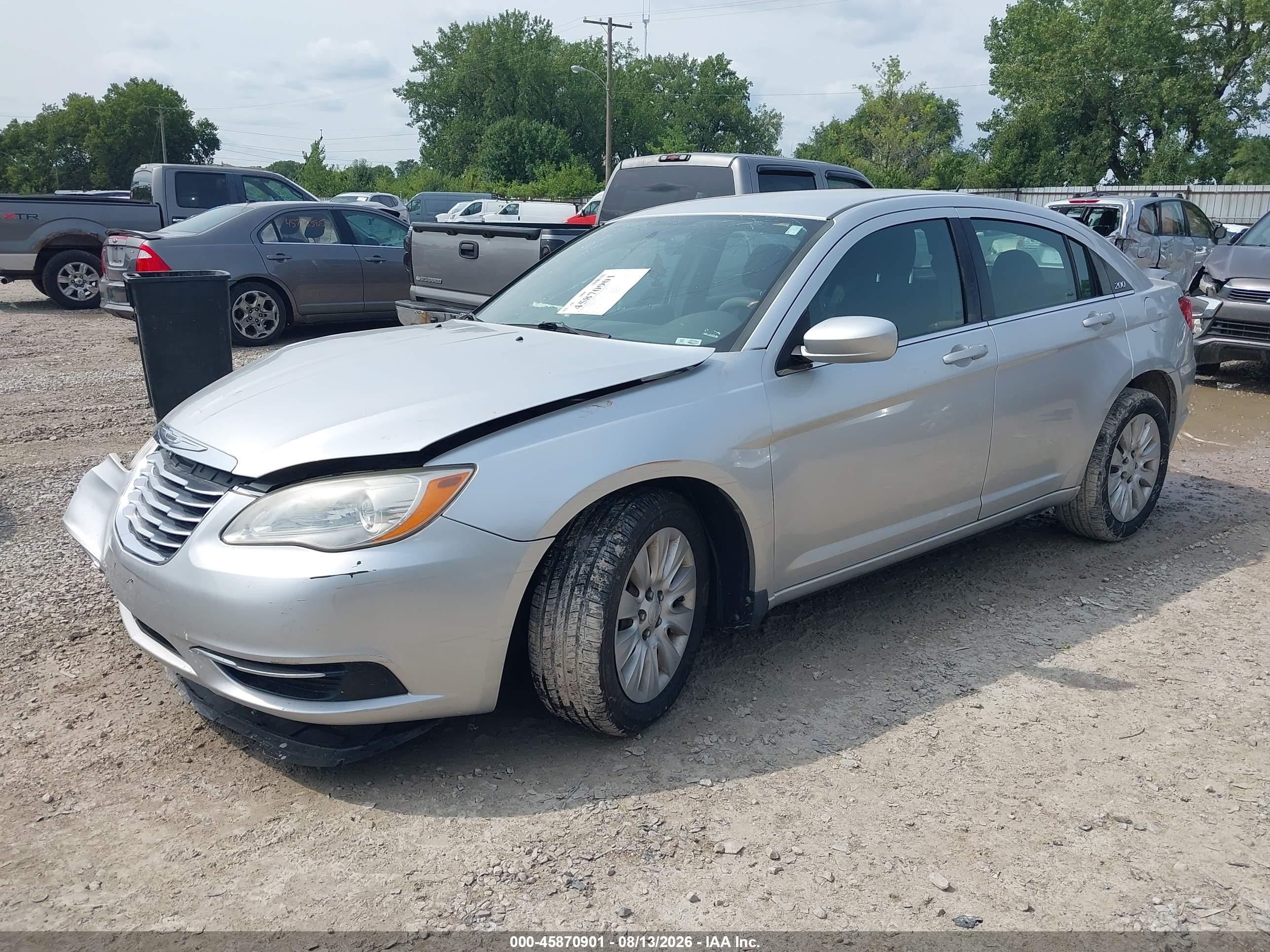 2011 Chrysler 200 Lx Silver vin: 1C3BC4FB0BN550972