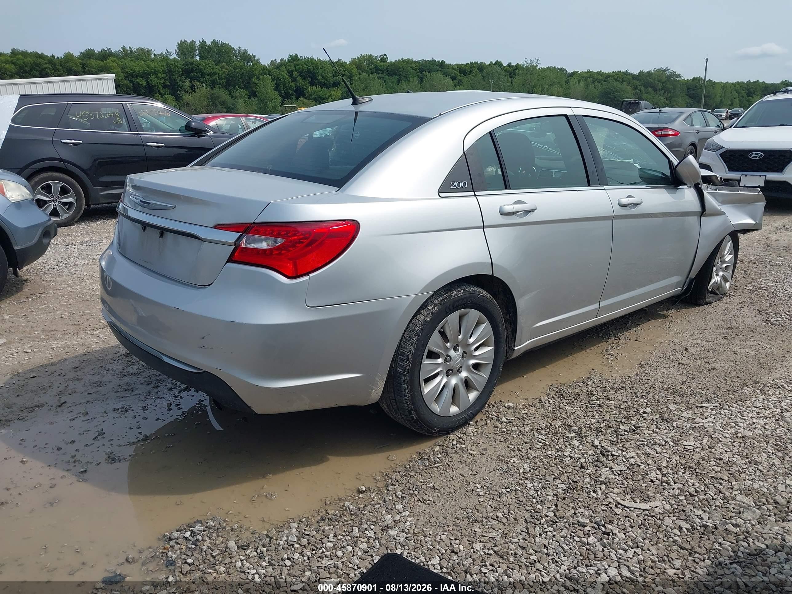 2011 Chrysler 200 Lx Silver vin: 1C3BC4FB0BN550972