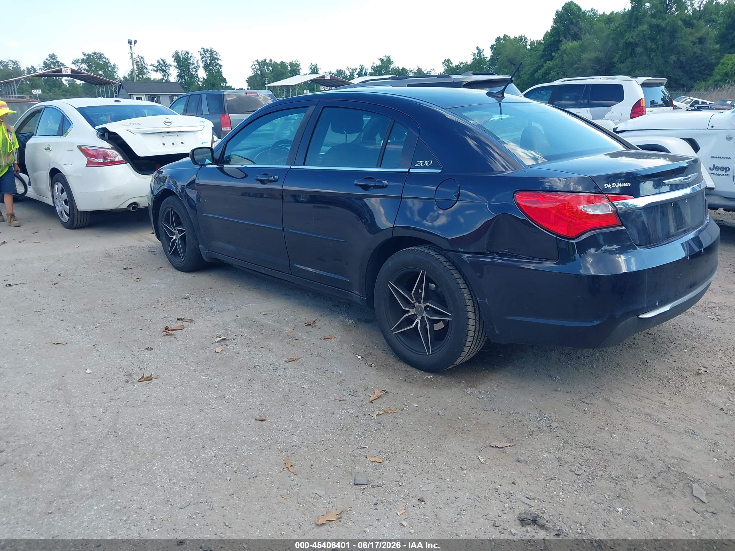 2011 Chrysler 200 Lx Navy vin: 1C3BC4FB2BN557910