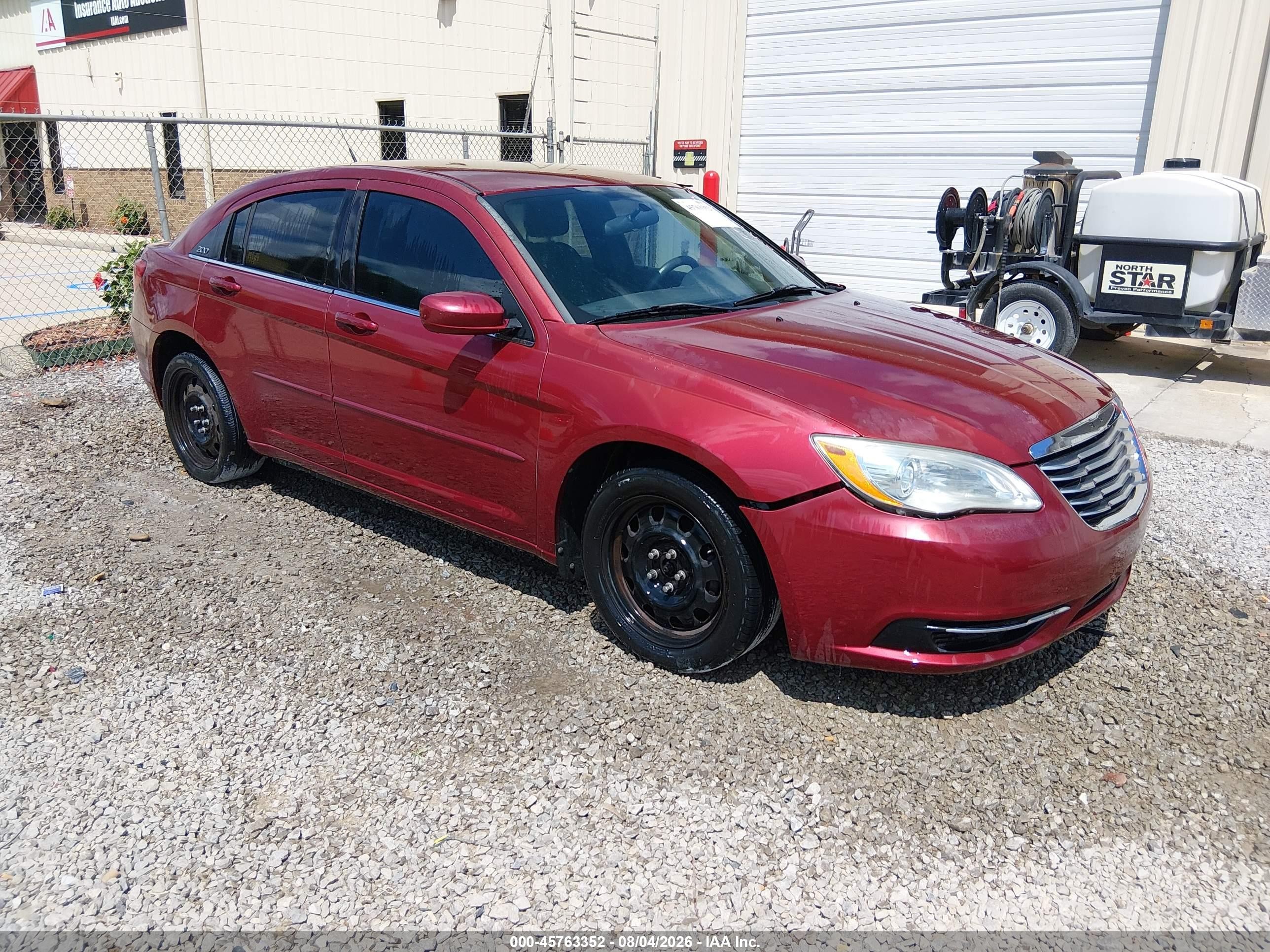 2011 Chrysler 200 Lx Red vin: 1C3BC4FB4BN550540