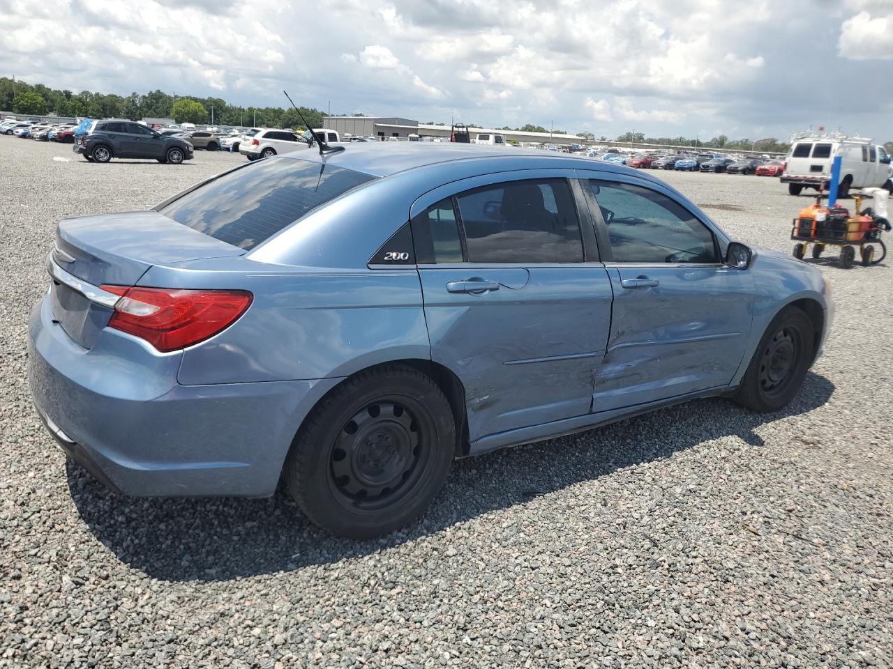 2011 Chrysler 200 Lx Blue vin: 1C3BC4FB6BN545601