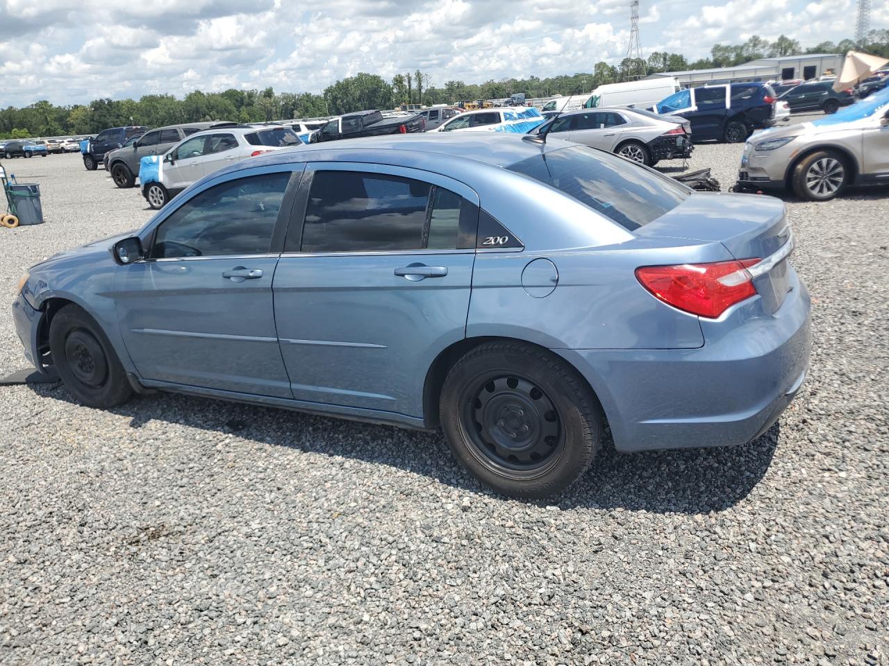2011 Chrysler 200 Lx Blue vin: 1C3BC4FB6BN545601