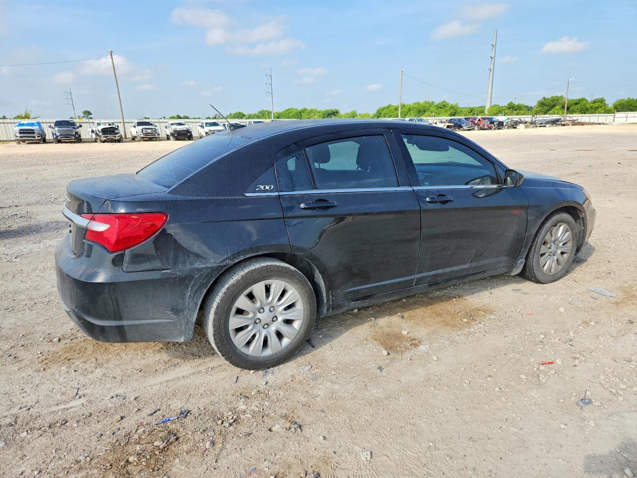 2011 Chrysler 200 Lx Black vin: 1C3BC4FB6BN618563
