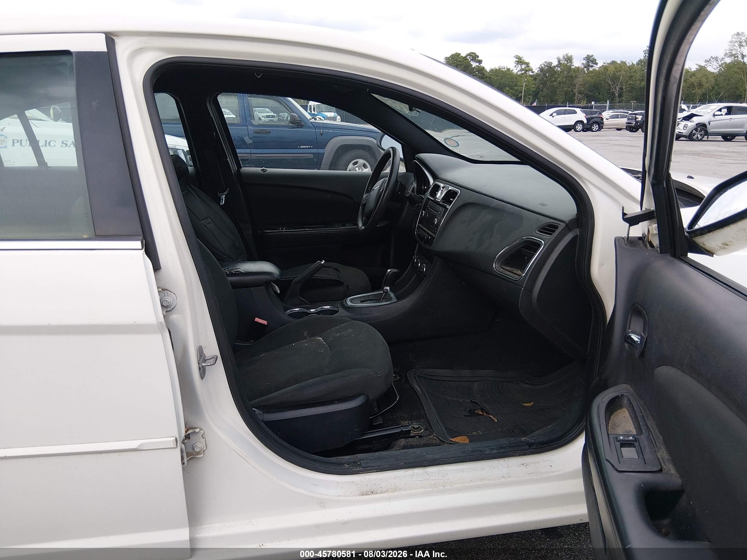 2011 Chrysler 200 Lx White vin: 1C3BC4FB8BN515693