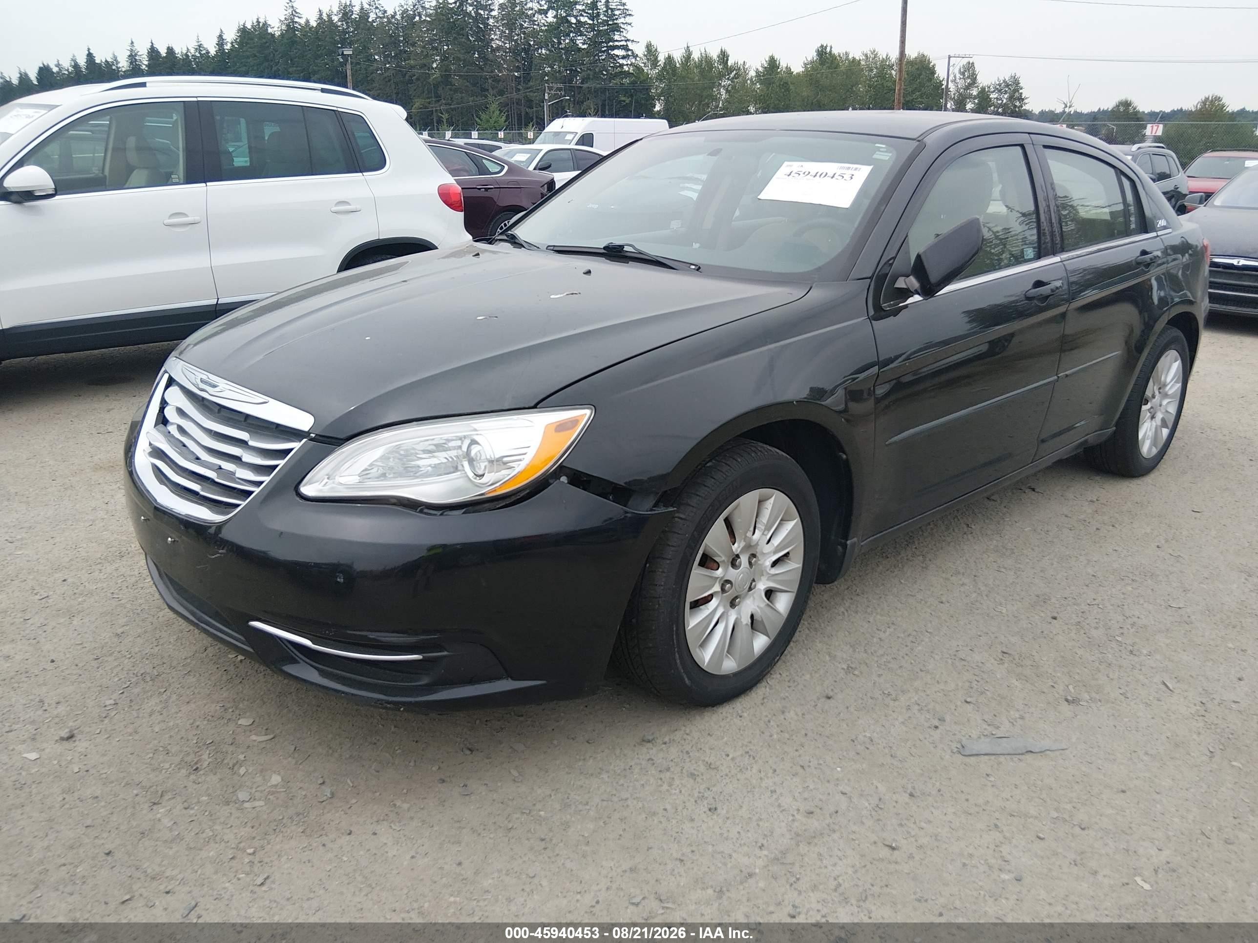 2011 Chrysler 200 Lx Черный vin: 1C3BC4FB8BN553778