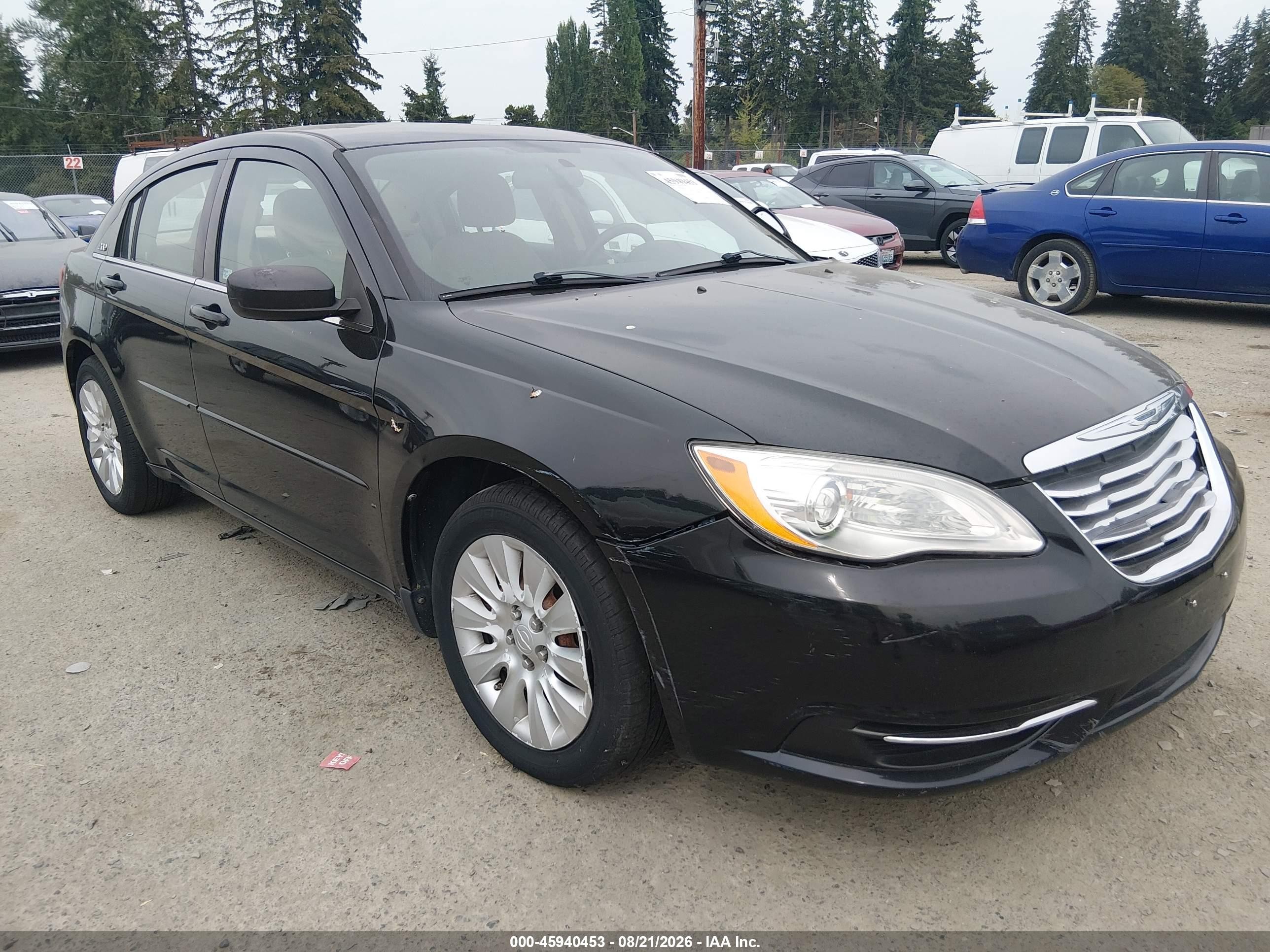 2011 Chrysler 200 Lx Черный vin: 1C3BC4FB8BN553778