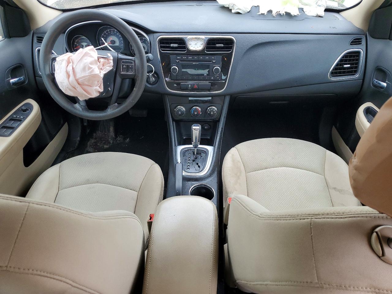 2011 Chrysler 200 Lx White vin: 1C3BC4FB9BN522281