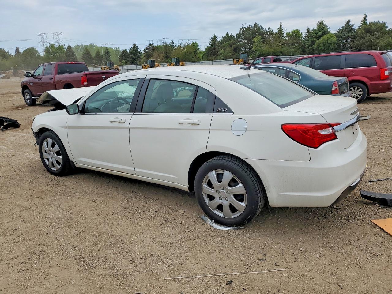 2011 Chrysler 200 Lx White vin: 1C3BC4FB9BN522281
