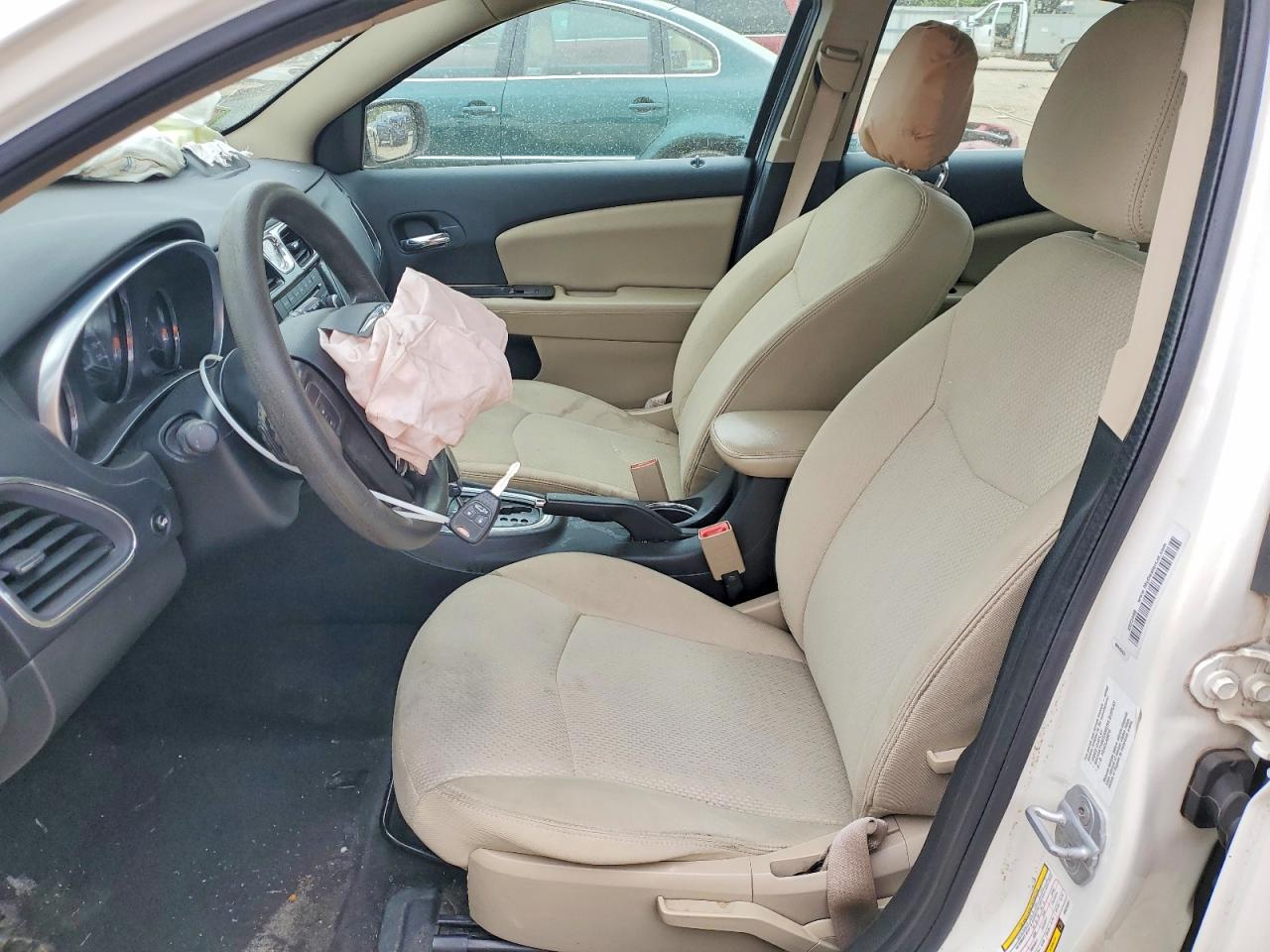 2011 Chrysler 200 Lx White vin: 1C3BC4FB9BN522281