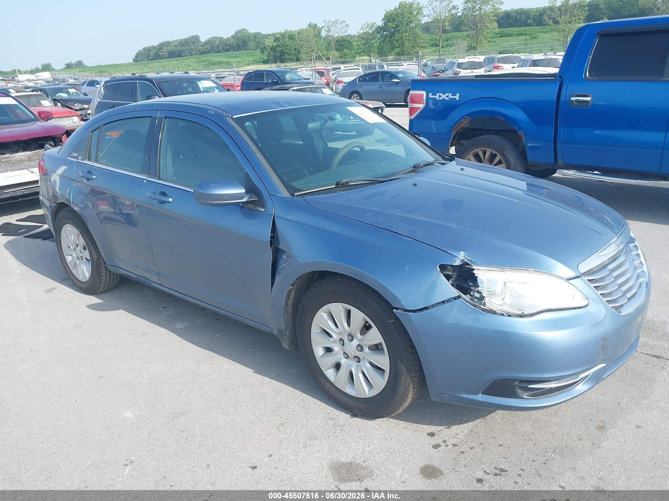 2011 Chrysler 200 Lx Blue vin: 1C3BC4FB9BN566734
