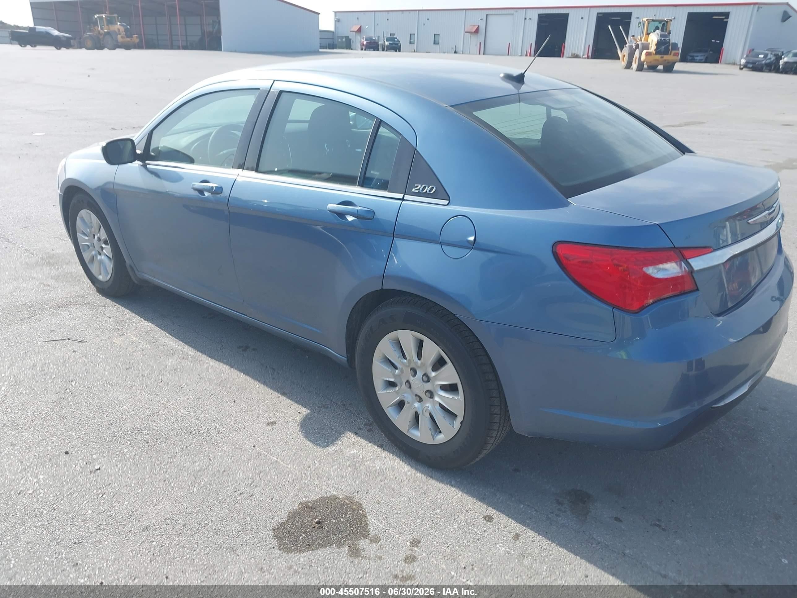 2011 Chrysler 200 Lx Blue vin: 1C3BC4FB9BN566734