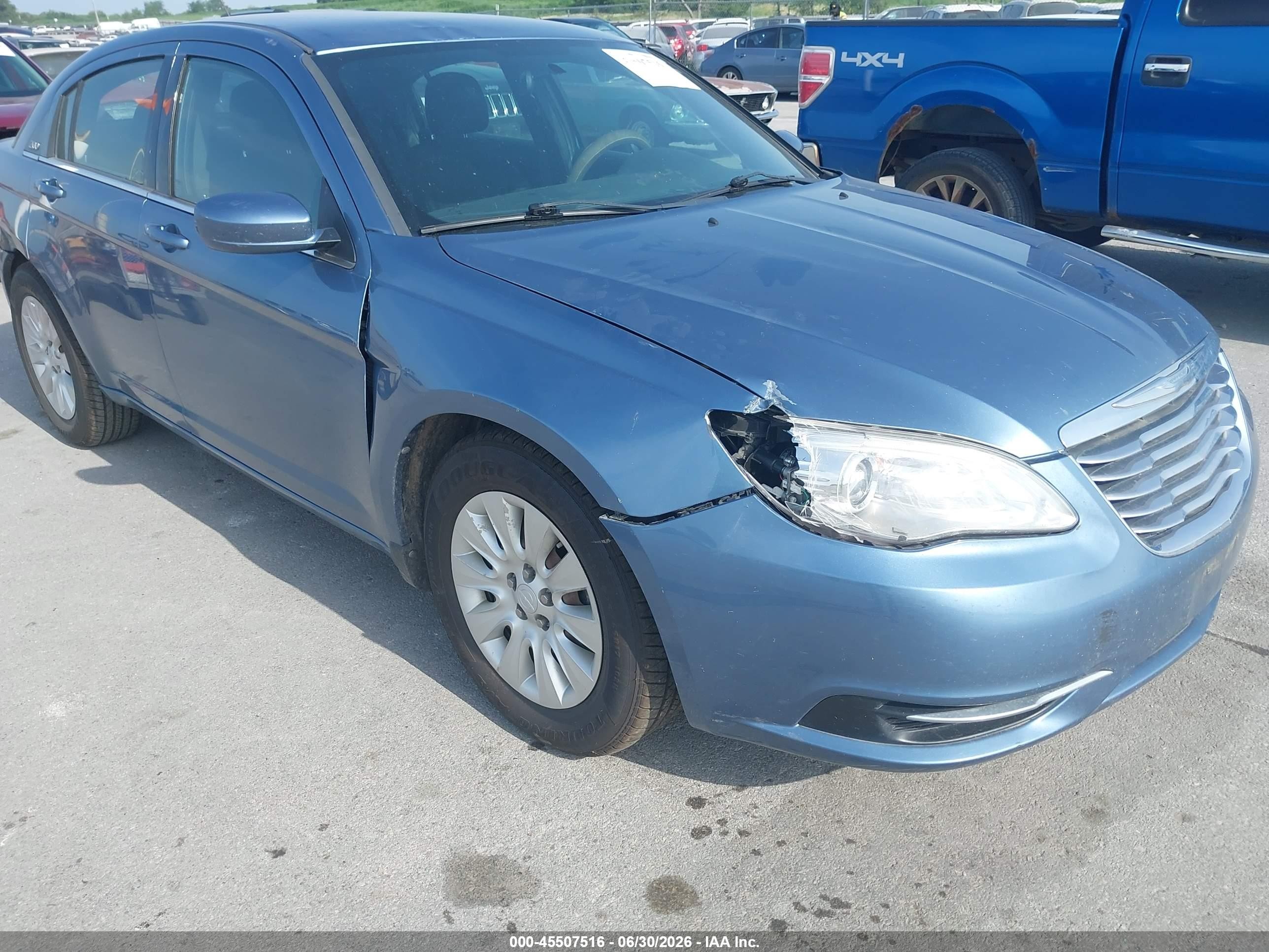 2011 Chrysler 200 Lx Blue vin: 1C3BC4FB9BN566734