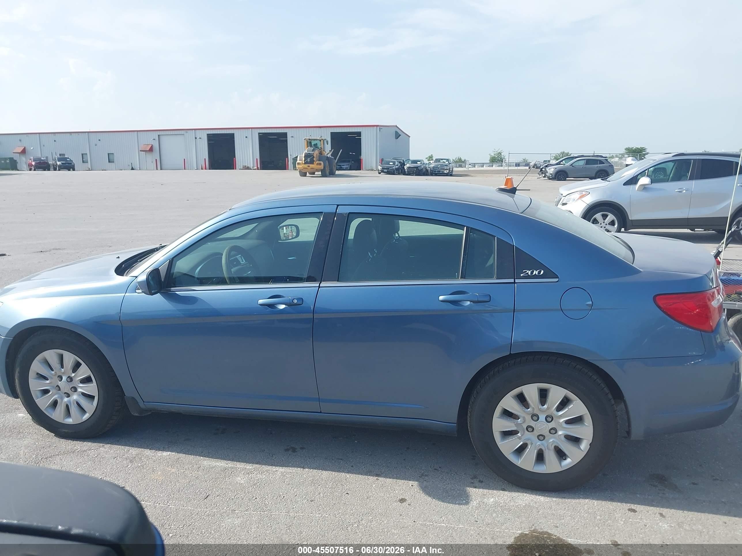 2011 Chrysler 200 Lx Blue vin: 1C3BC4FB9BN566734