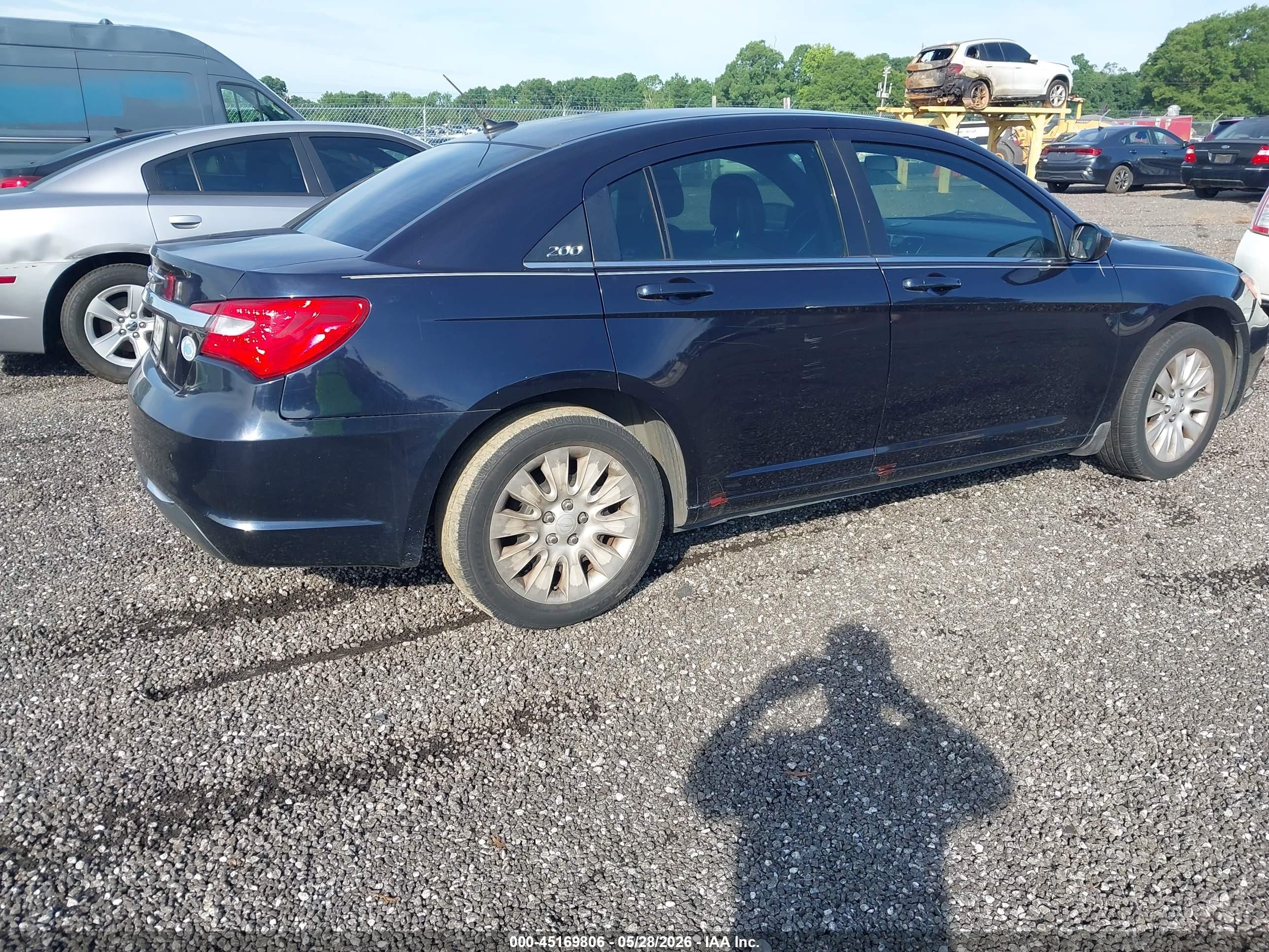 2011 Chrysler 200 Lx Black vin: 1C3BC4FB9BN601210