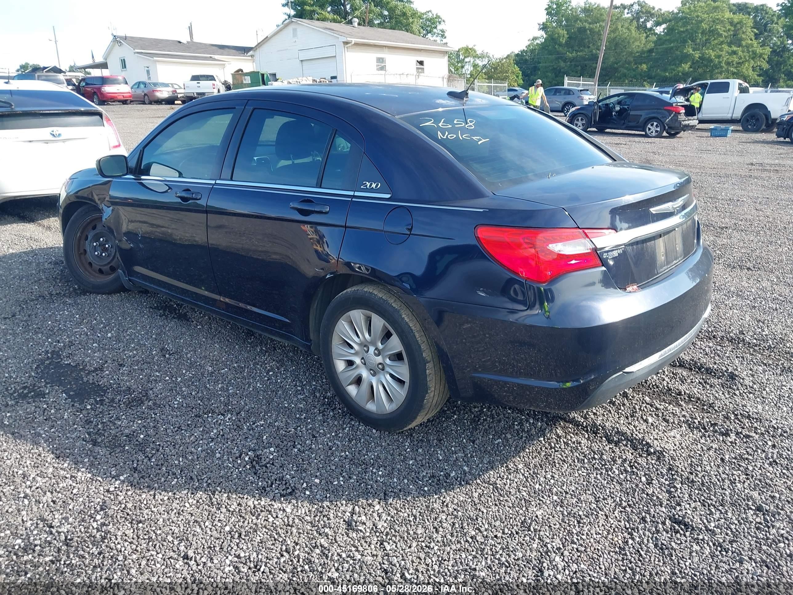 2011 Chrysler 200 Lx Black vin: 1C3BC4FB9BN601210