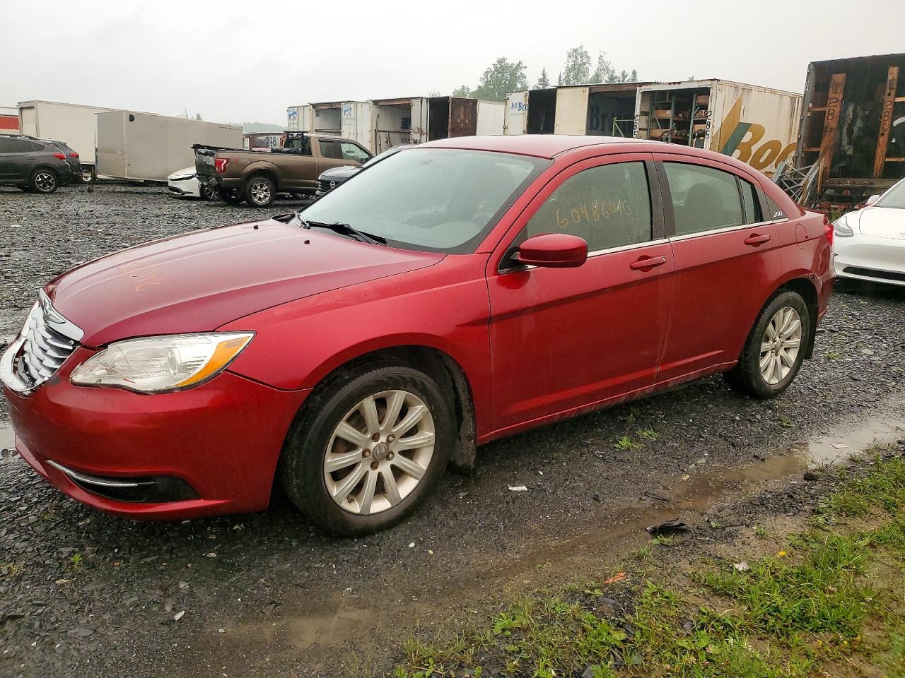 2011 Chrysler 200 Lx Red vin: 1C3BC4FBXBN538263
