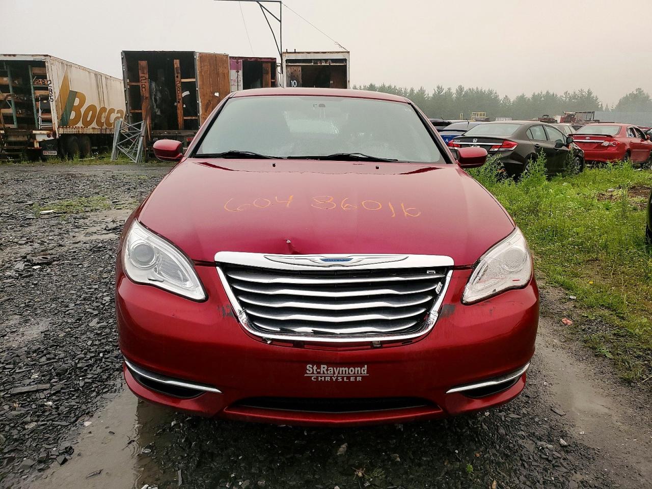 2011 Chrysler 200 Lx Red vin: 1C3BC4FBXBN538263