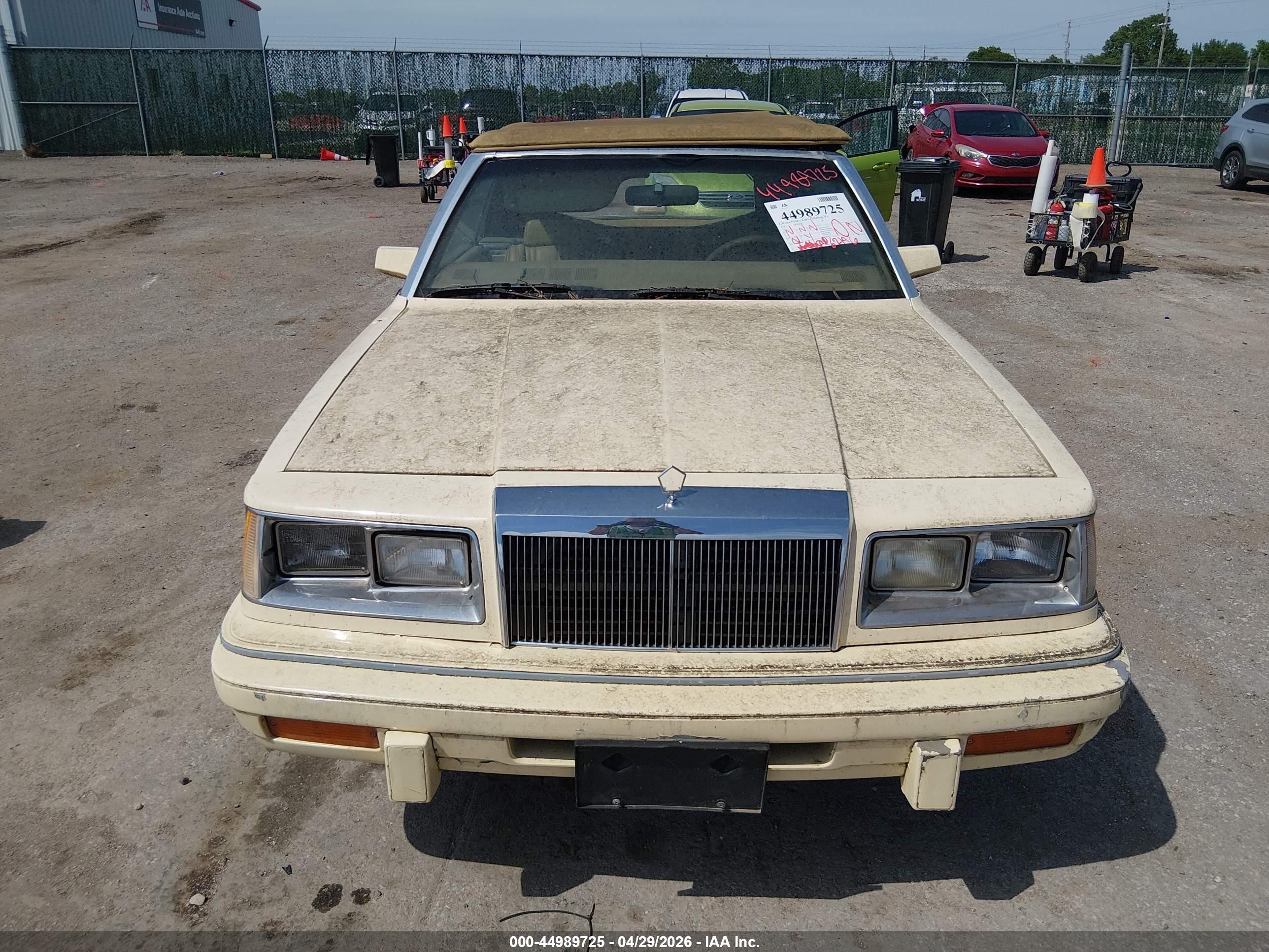 1986 Chrysler Lebaron   Beige vin: 1C3BC55D5GG227358