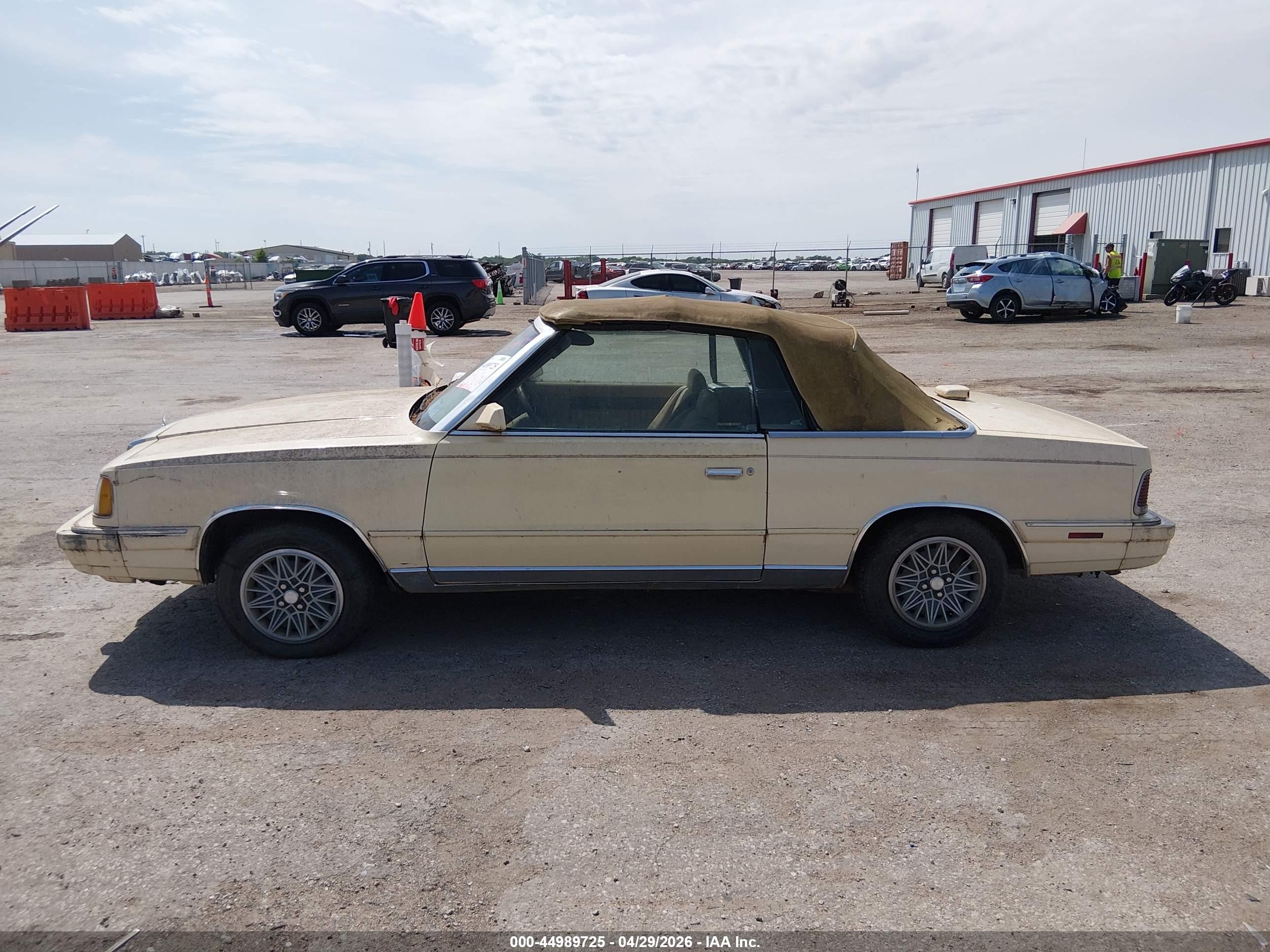 1986 Chrysler Lebaron   Beige vin: 1C3BC55D5GG227358
