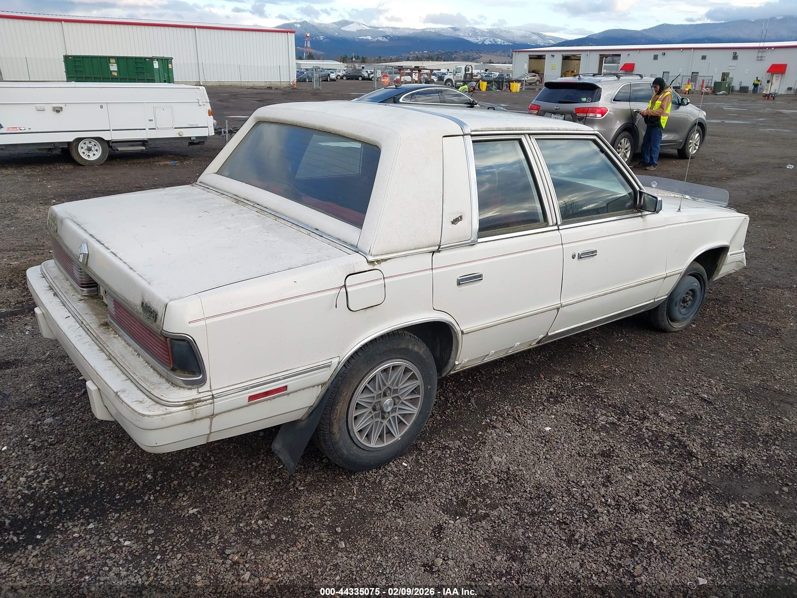 1987 Chrysler Lebaron   Белый vin: 1C3BC56K3HF309657