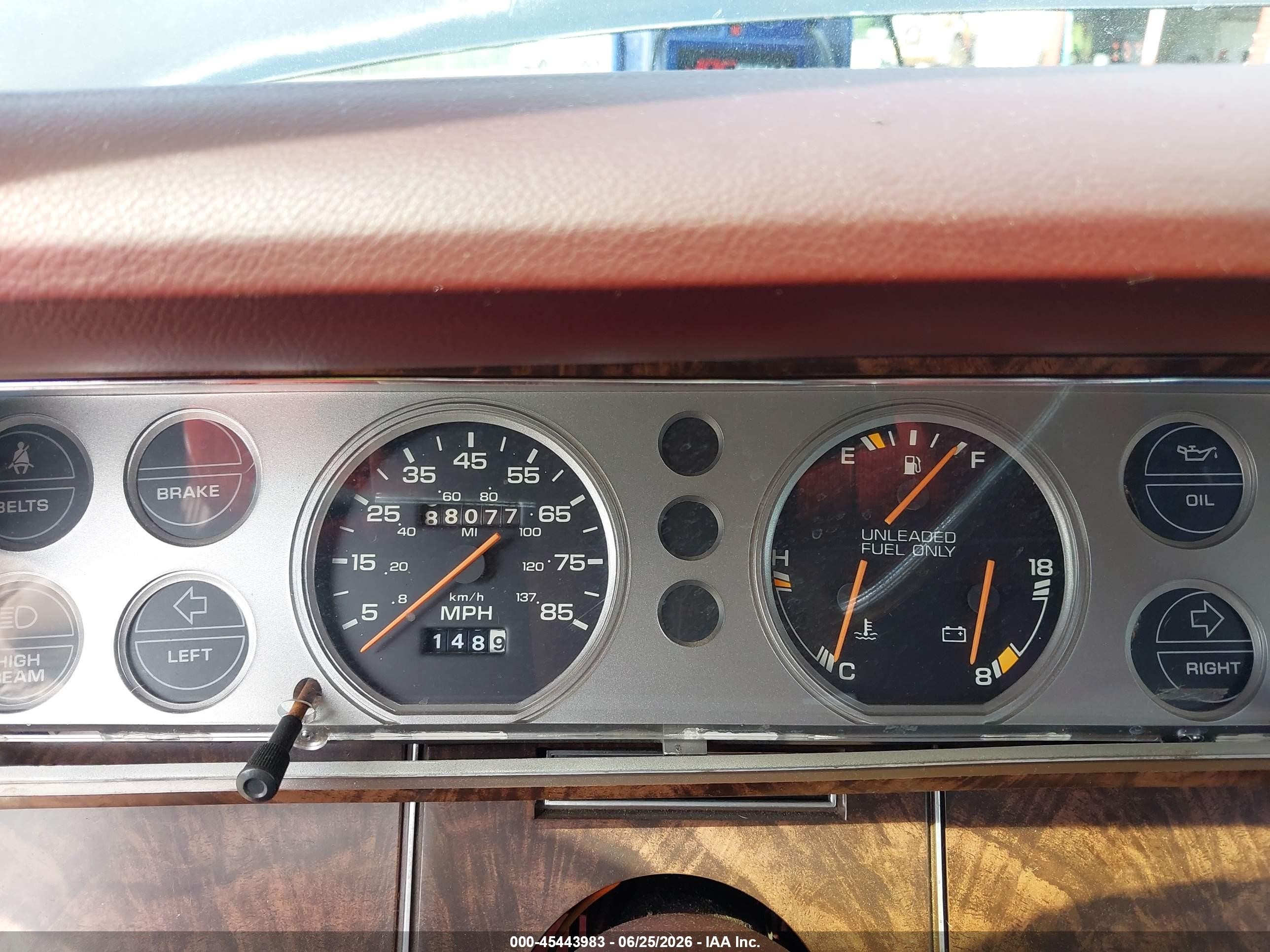 1986 Chrysler Lebaron Town And Country Brown vin: 1C3BC59E4GF104305