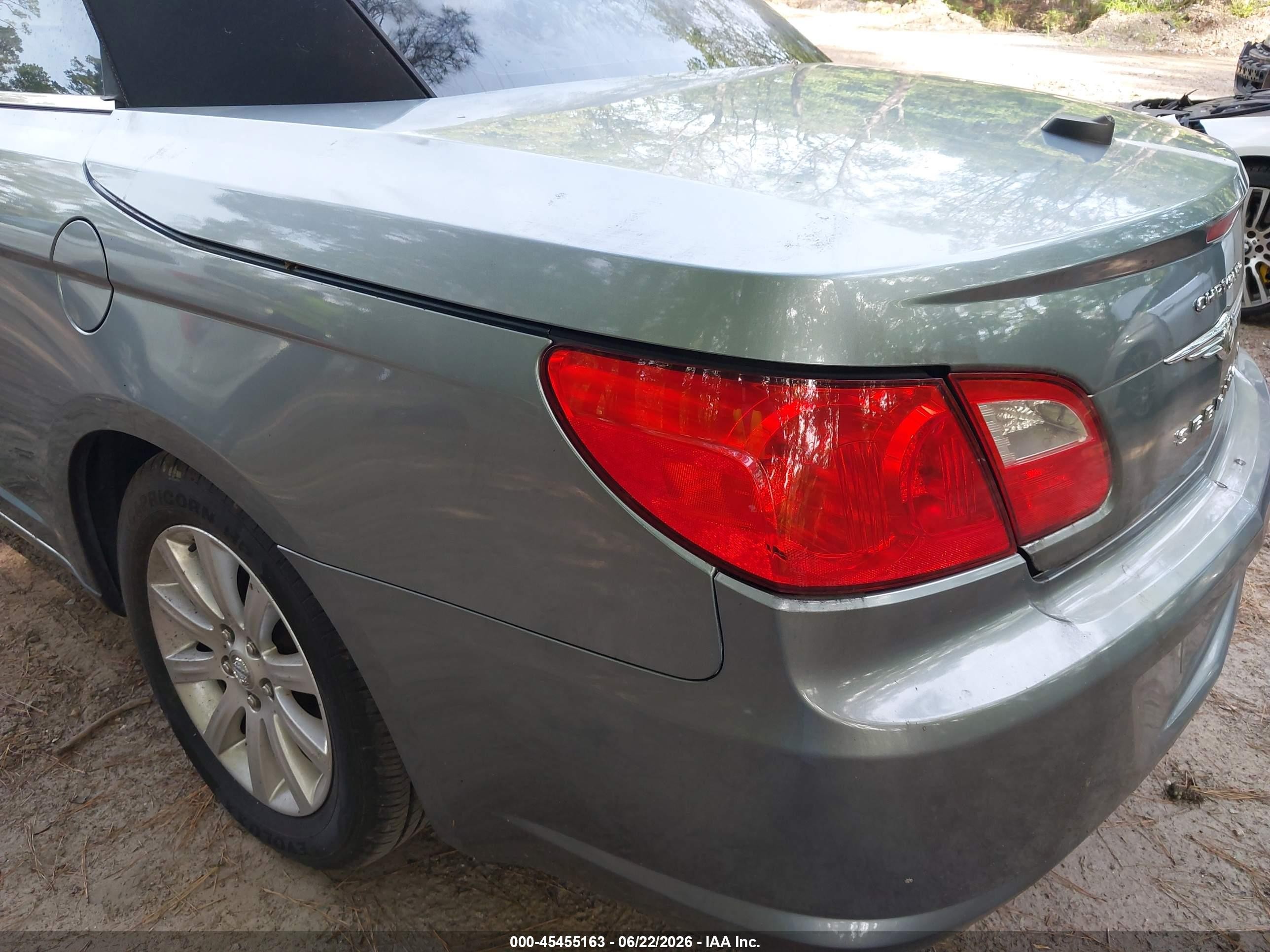 2010 Chrysler Sebring Touring Серый vin: 1C3BC5ED1AN137885