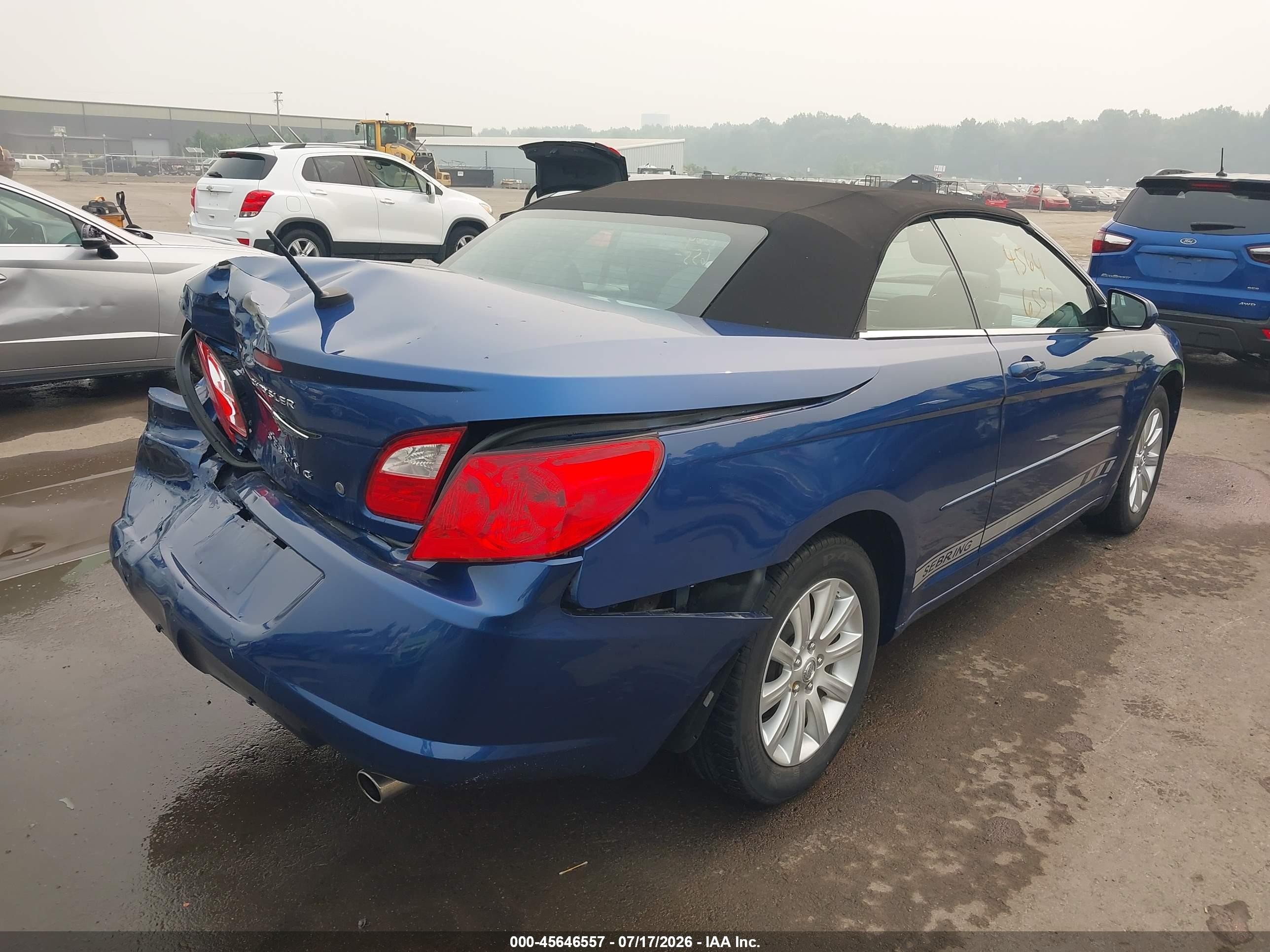 2010 Chrysler Sebring Touring Blue vin: 1C3BC5ED3AN116178