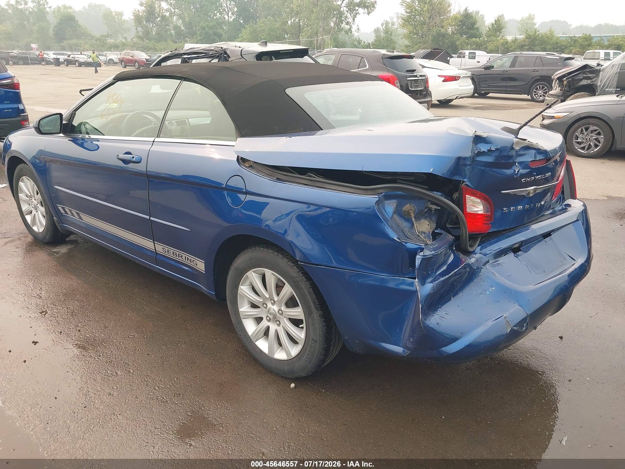 2010 Chrysler Sebring Touring Blue vin: 1C3BC5ED3AN116178