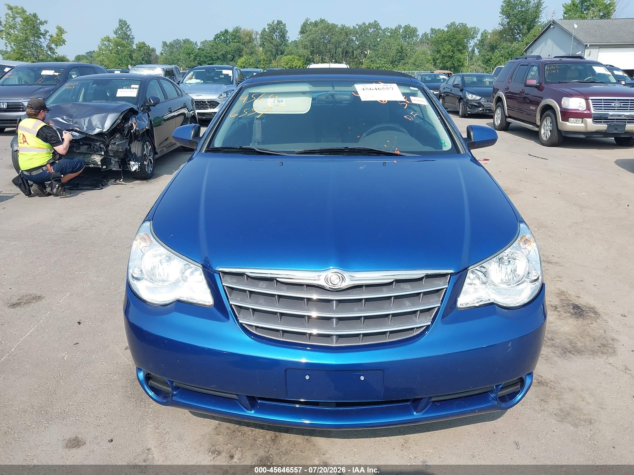 2010 Chrysler Sebring Touring Blue vin: 1C3BC5ED3AN116178