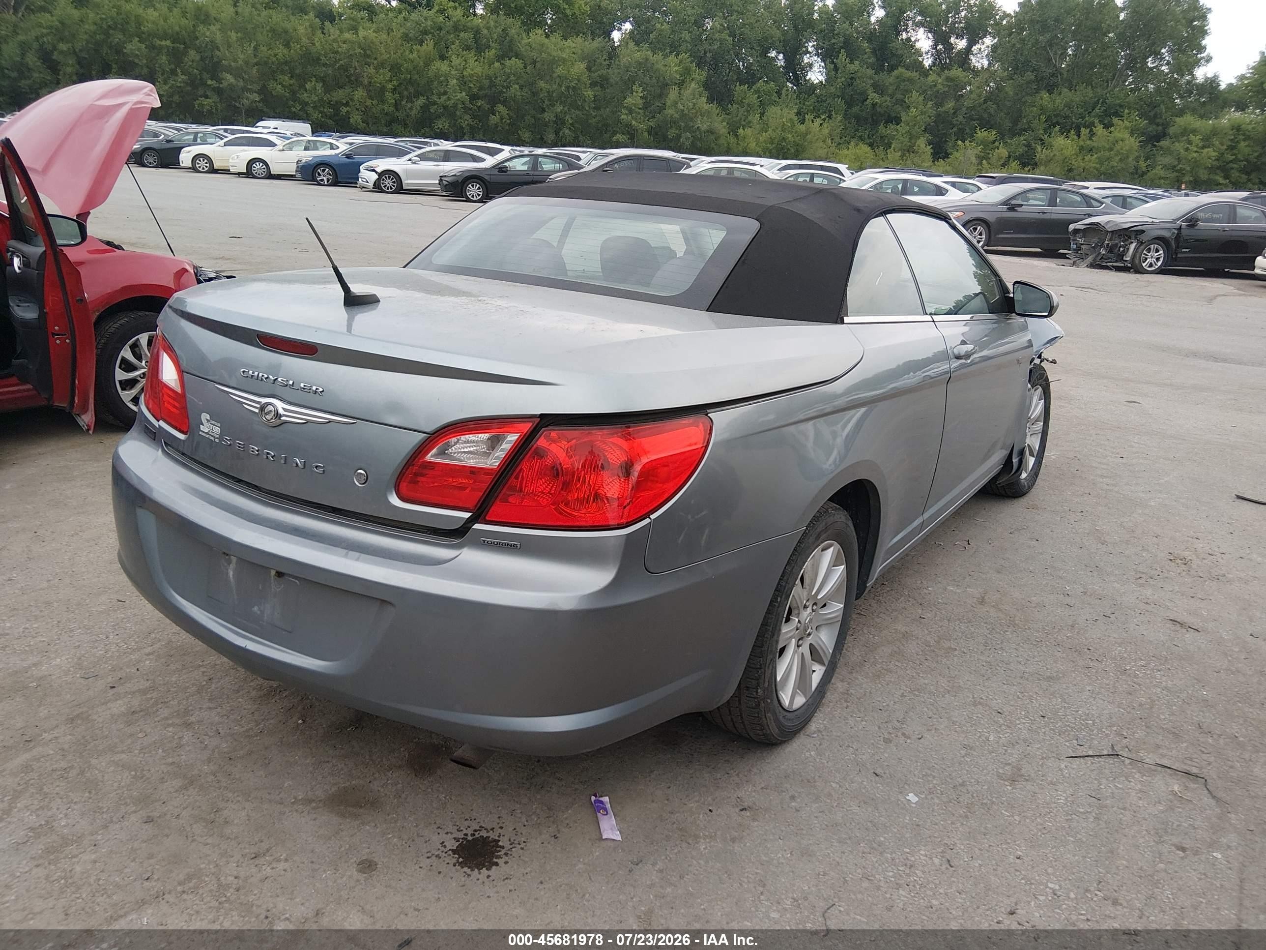 2010 Chrysler Sebring Touring Gray vin: 1C3BC5ED3AN116357