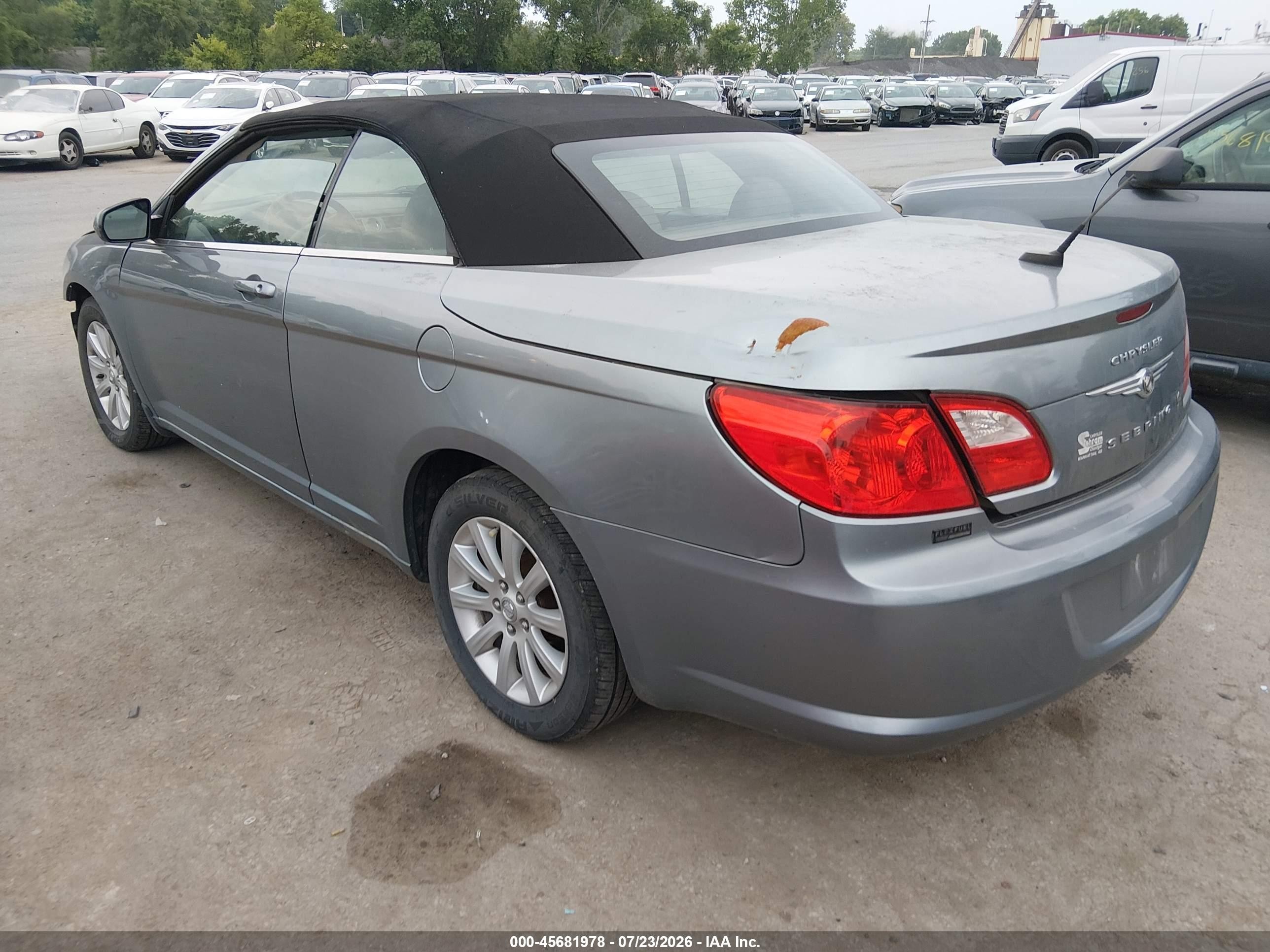 2010 Chrysler Sebring Touring Gray vin: 1C3BC5ED3AN116357