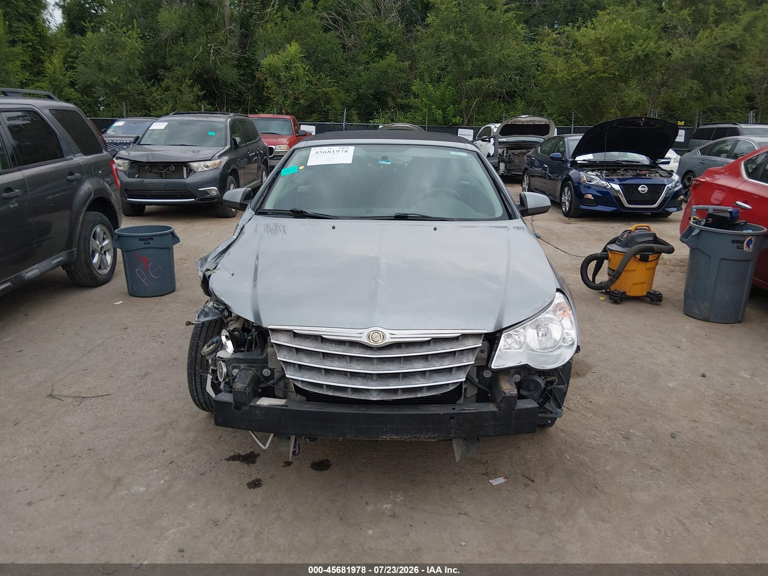 2010 Chrysler Sebring Touring Gray vin: 1C3BC5ED3AN116357