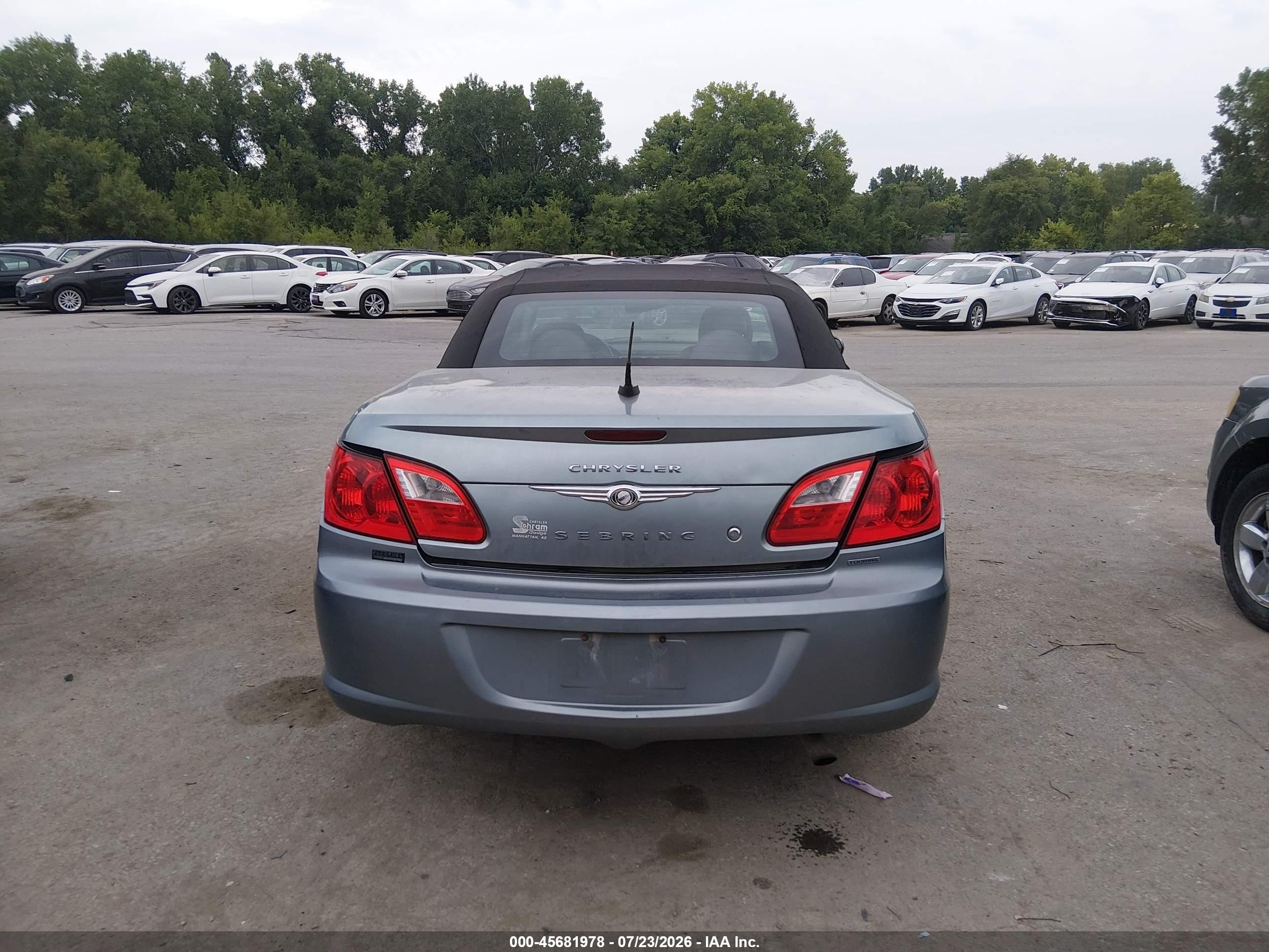 2010 Chrysler Sebring Touring Gray vin: 1C3BC5ED3AN116357