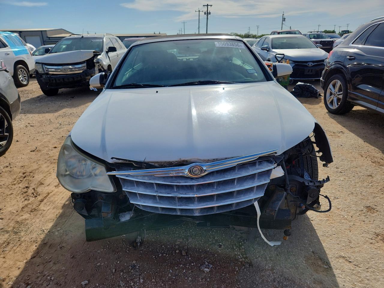 2010 Chrysler Sebring Touring White vin: 1C3BC5ED6AN142676