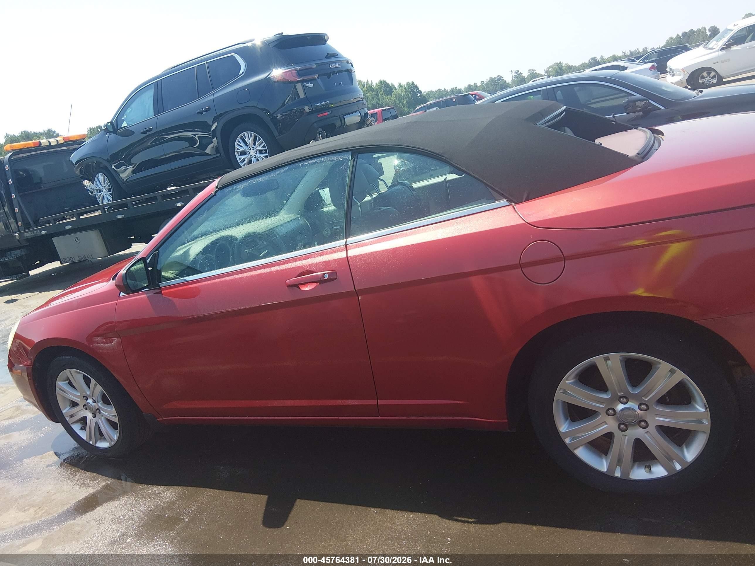 2010 Chrysler Sebring Touring Red vin: 1C3BC5ED9AN173291