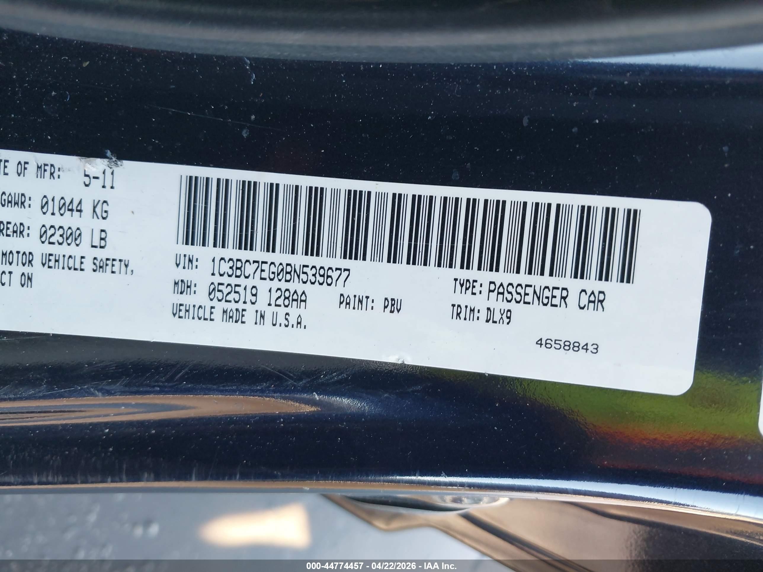 2011 Chrysler 200 Limited Black vin: 1C3BC7EG0BN539677