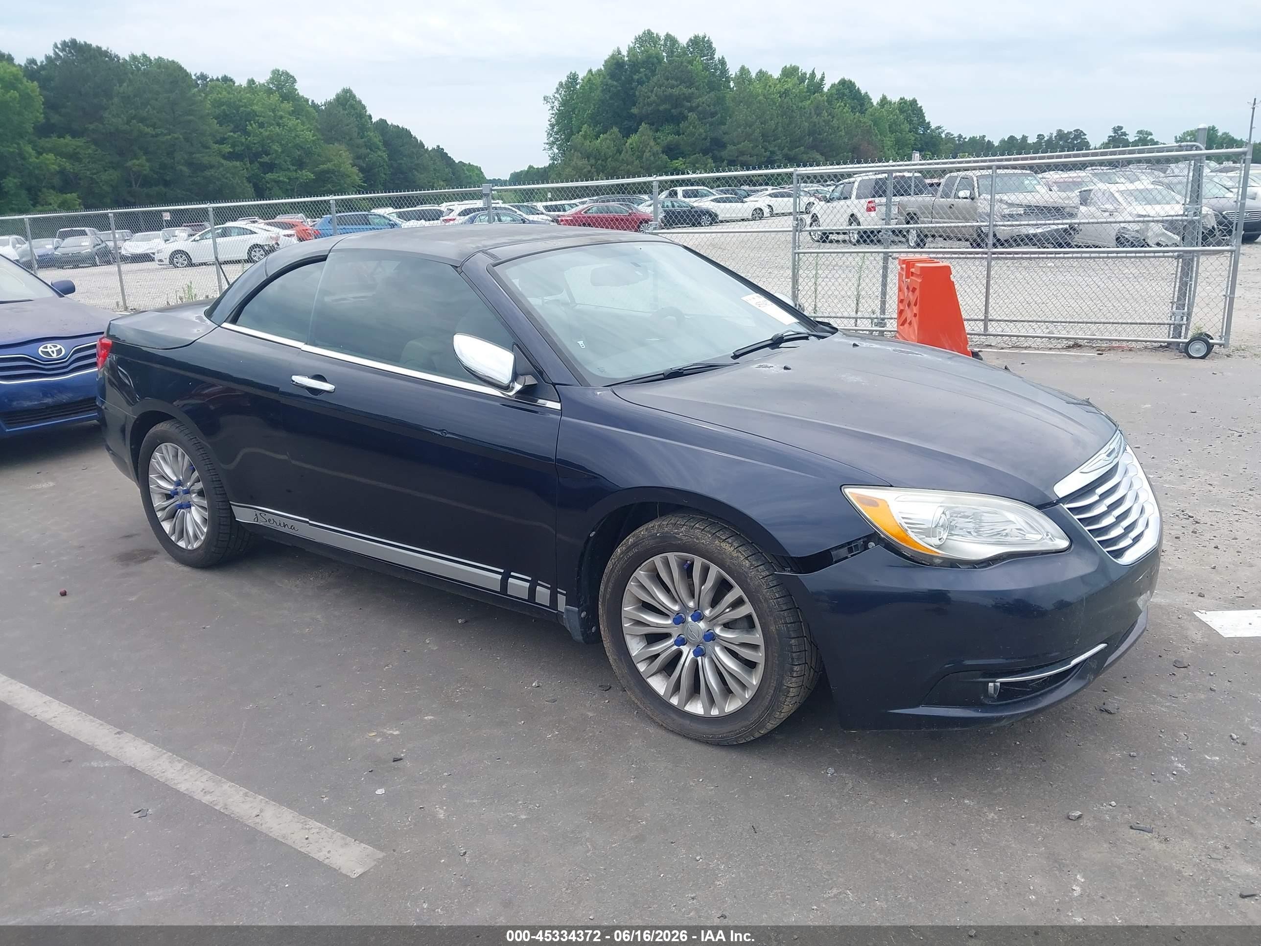 2011 Chrysler 200 Limited Dark Blue vin: 1C3BC7EG0BN546256