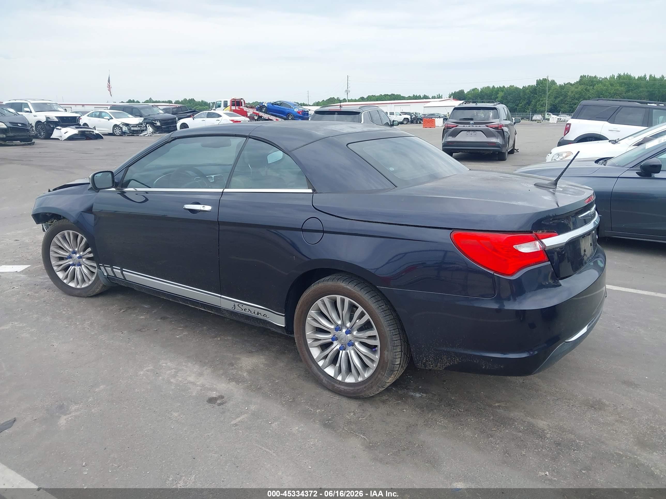 2011 Chrysler 200 Limited Dark Blue vin: 1C3BC7EG0BN546256