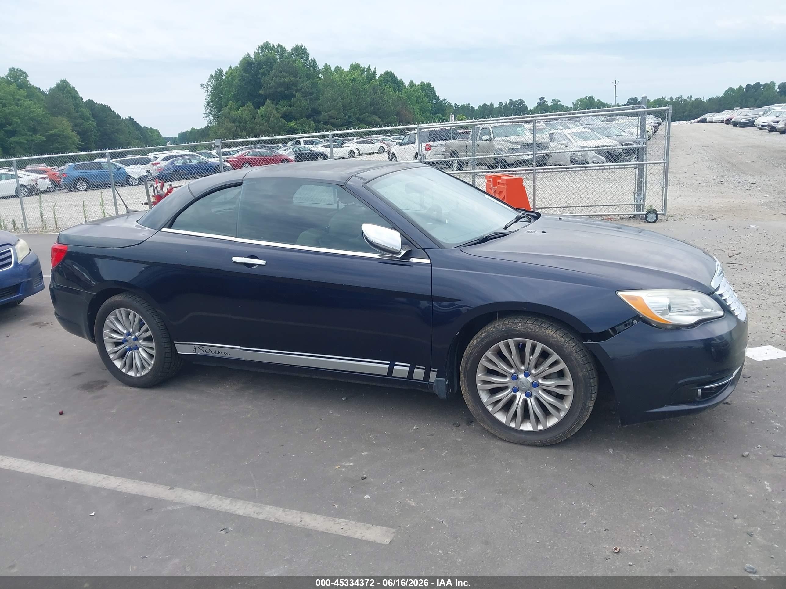 2011 Chrysler 200 Limited Dark Blue vin: 1C3BC7EG0BN546256