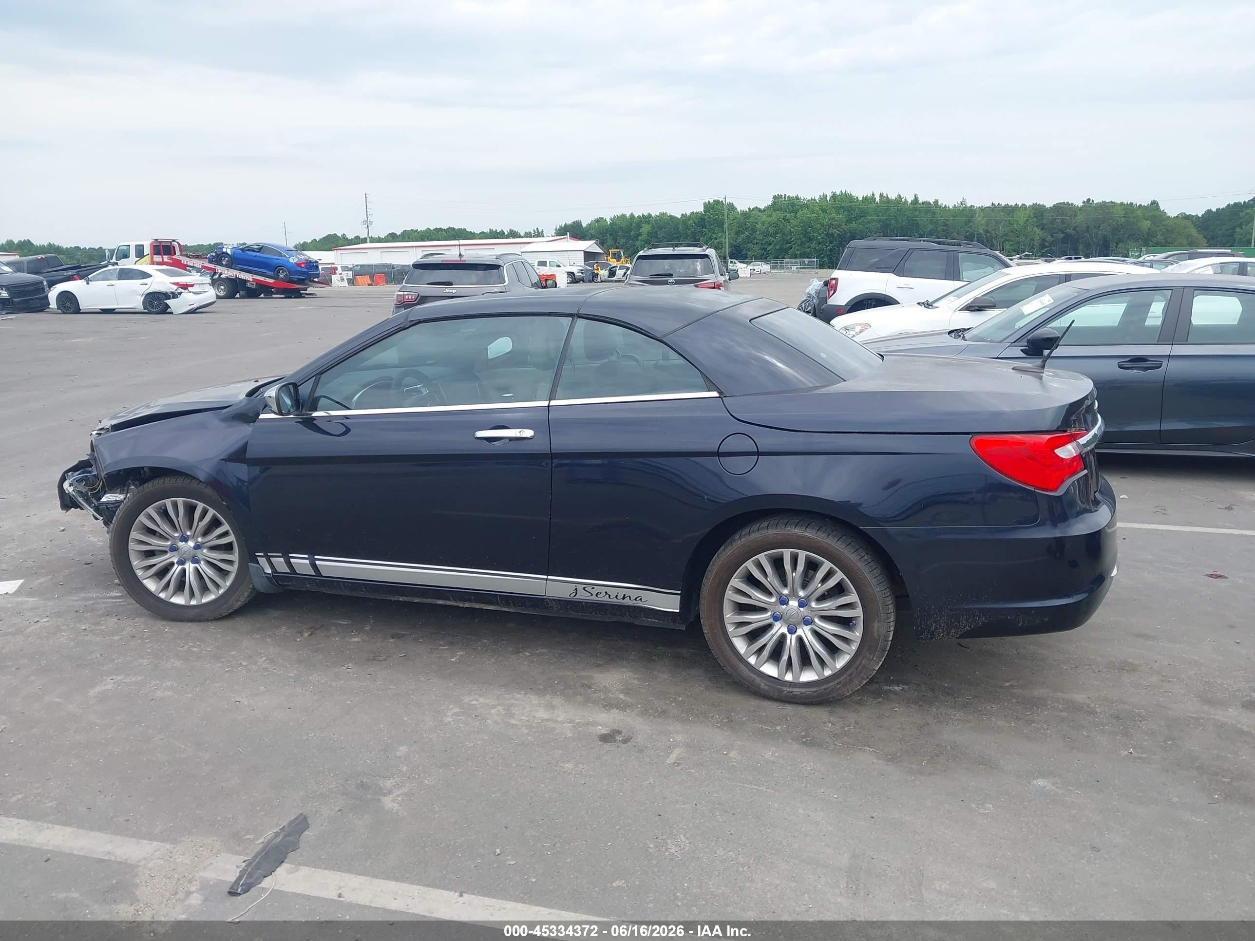 2011 Chrysler 200 Limited Dark Blue vin: 1C3BC7EG0BN546256