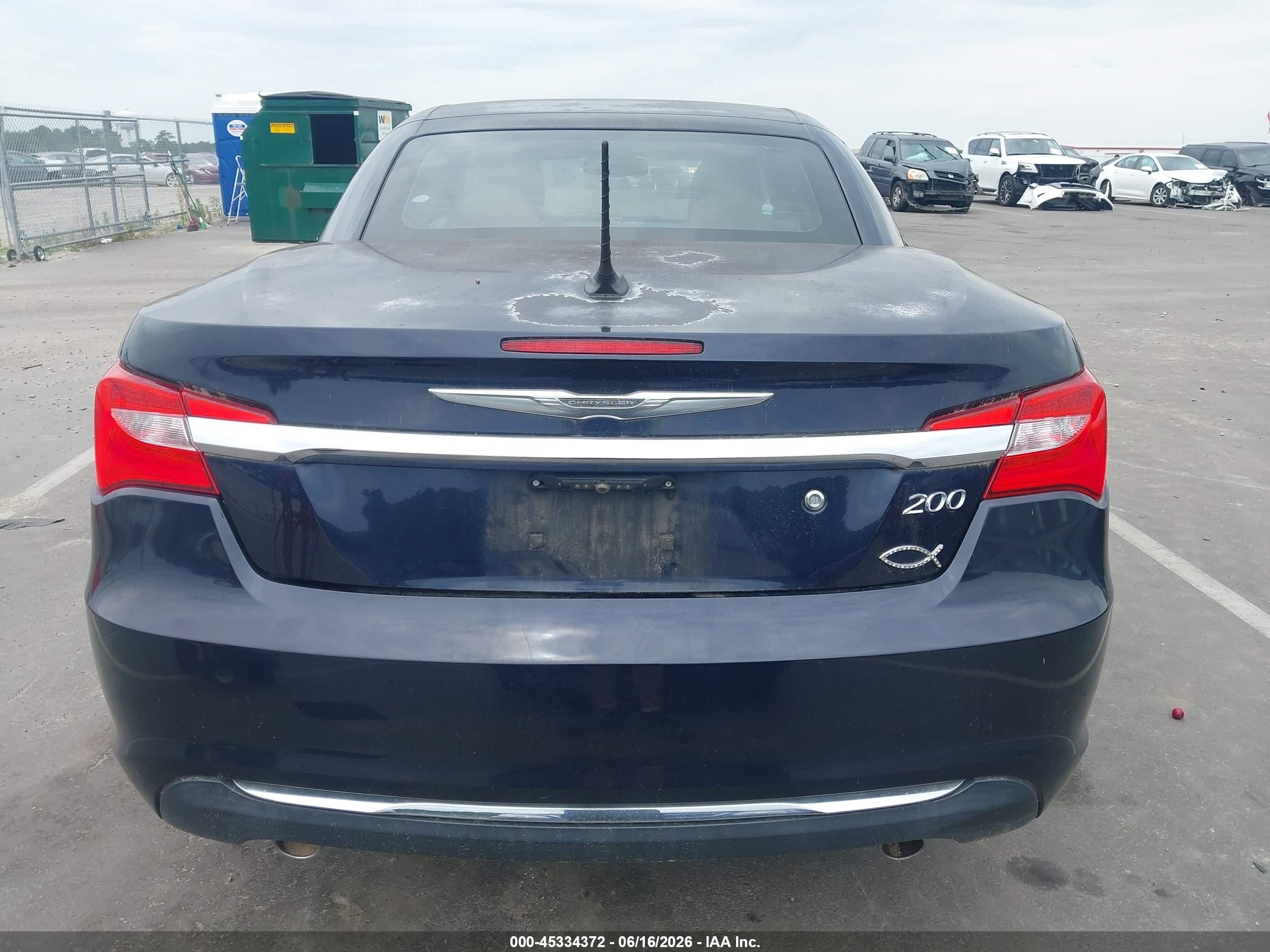 2011 Chrysler 200 Limited Dark Blue vin: 1C3BC7EG0BN546256